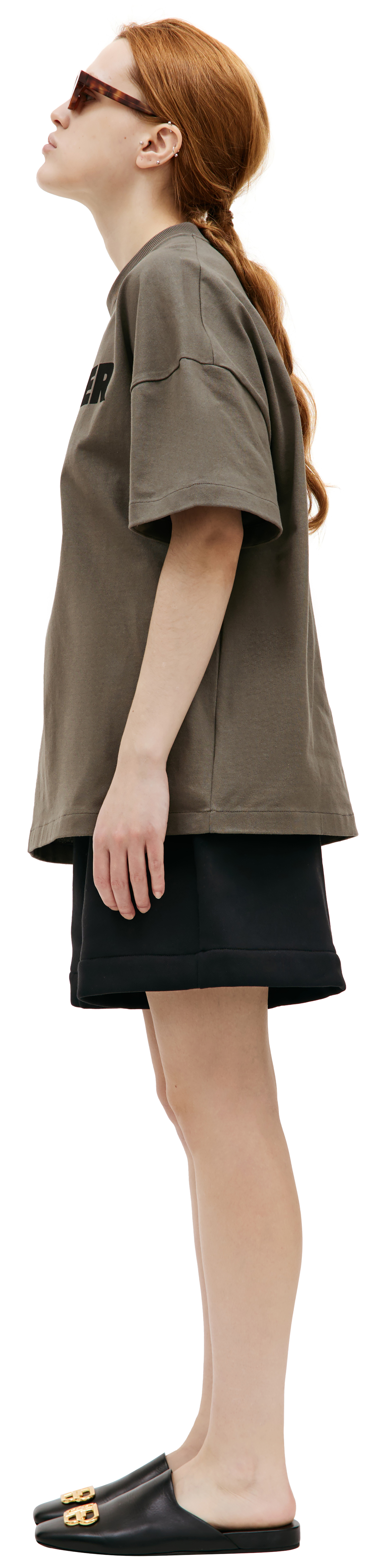 Jil Sander Оверсайз футболка с логотипом