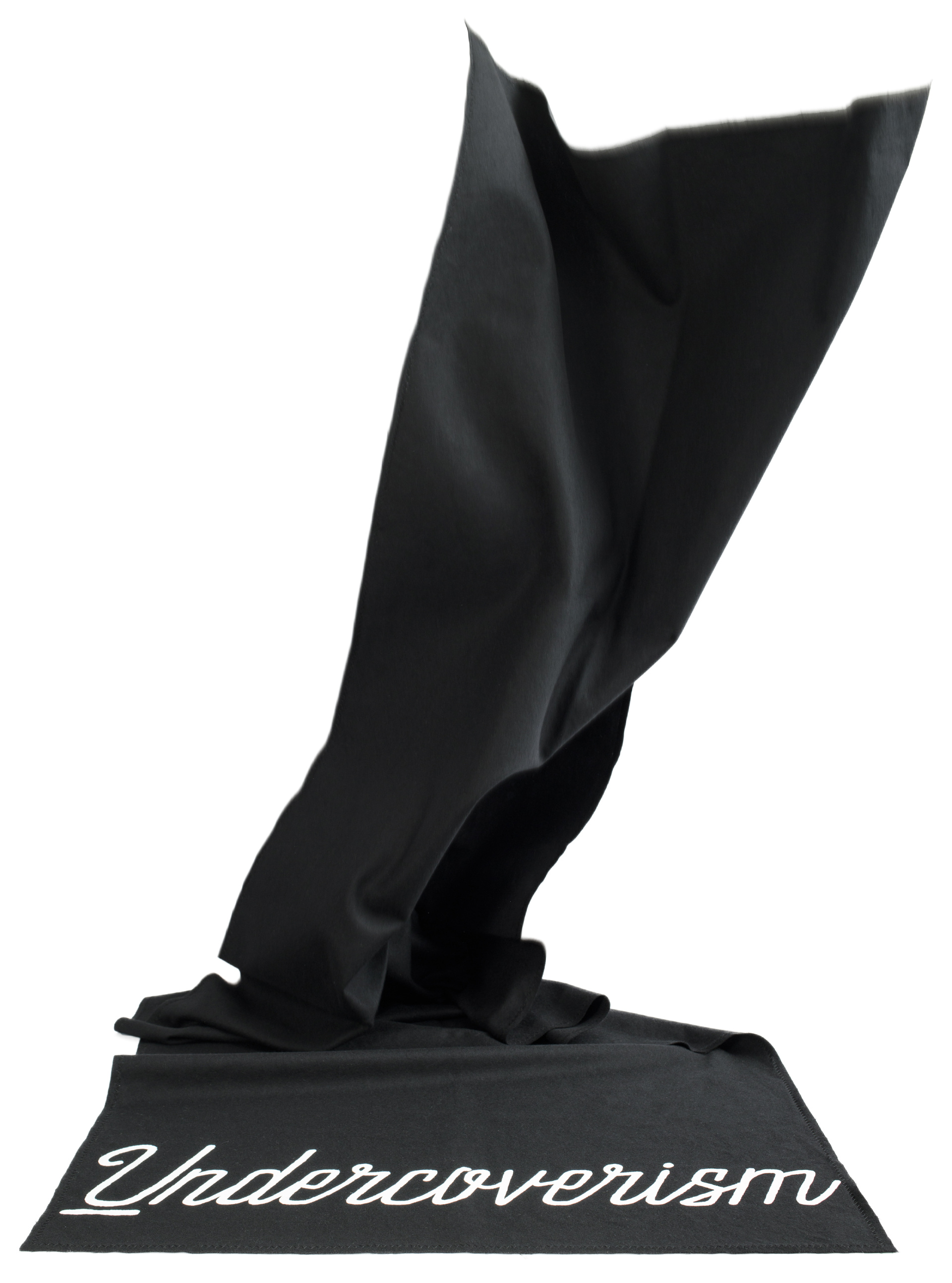 Undercover Черный шарф Undercoverism из шерсти