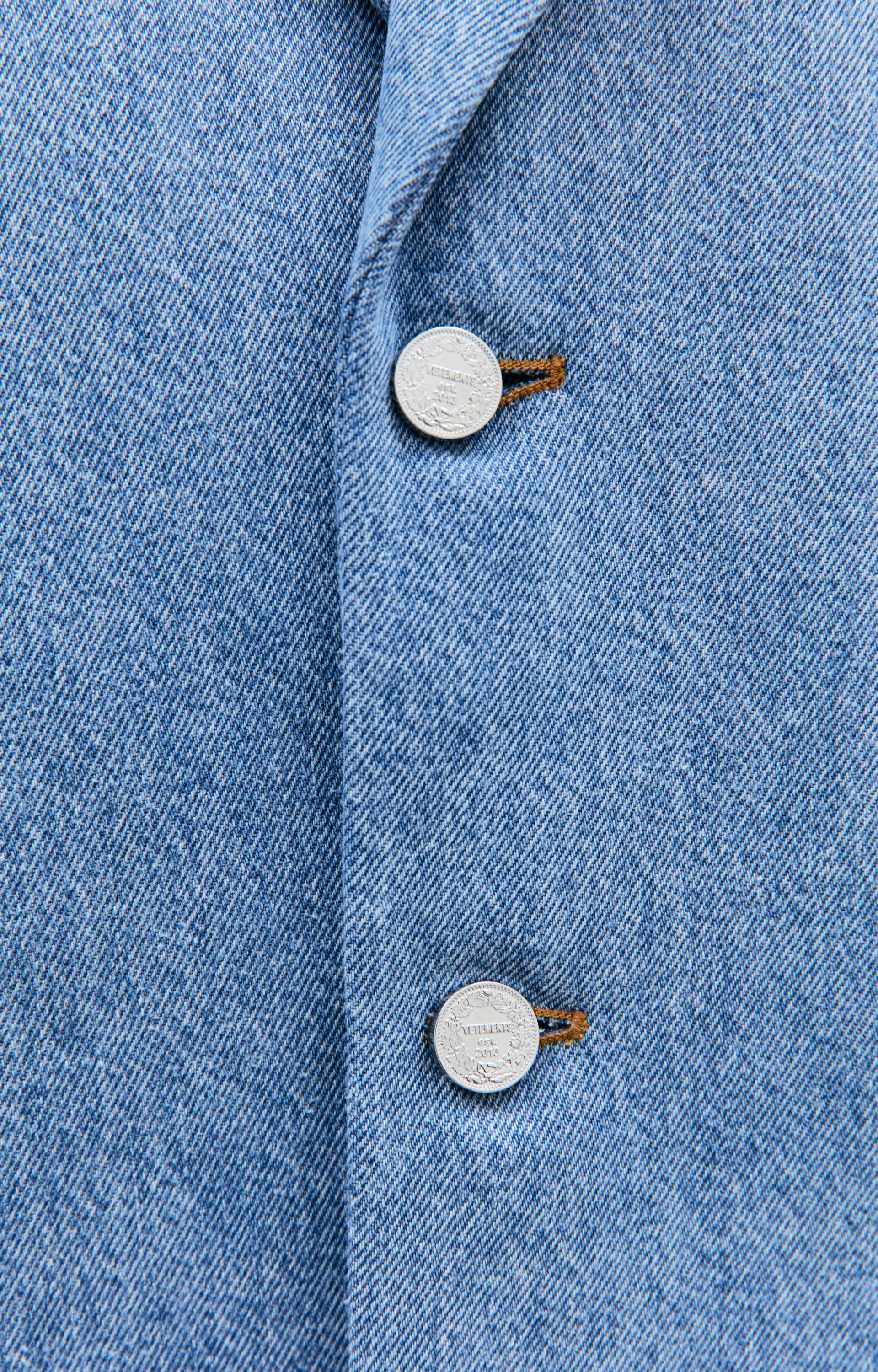 VETEMENTS Оверсайз пиджак из денима