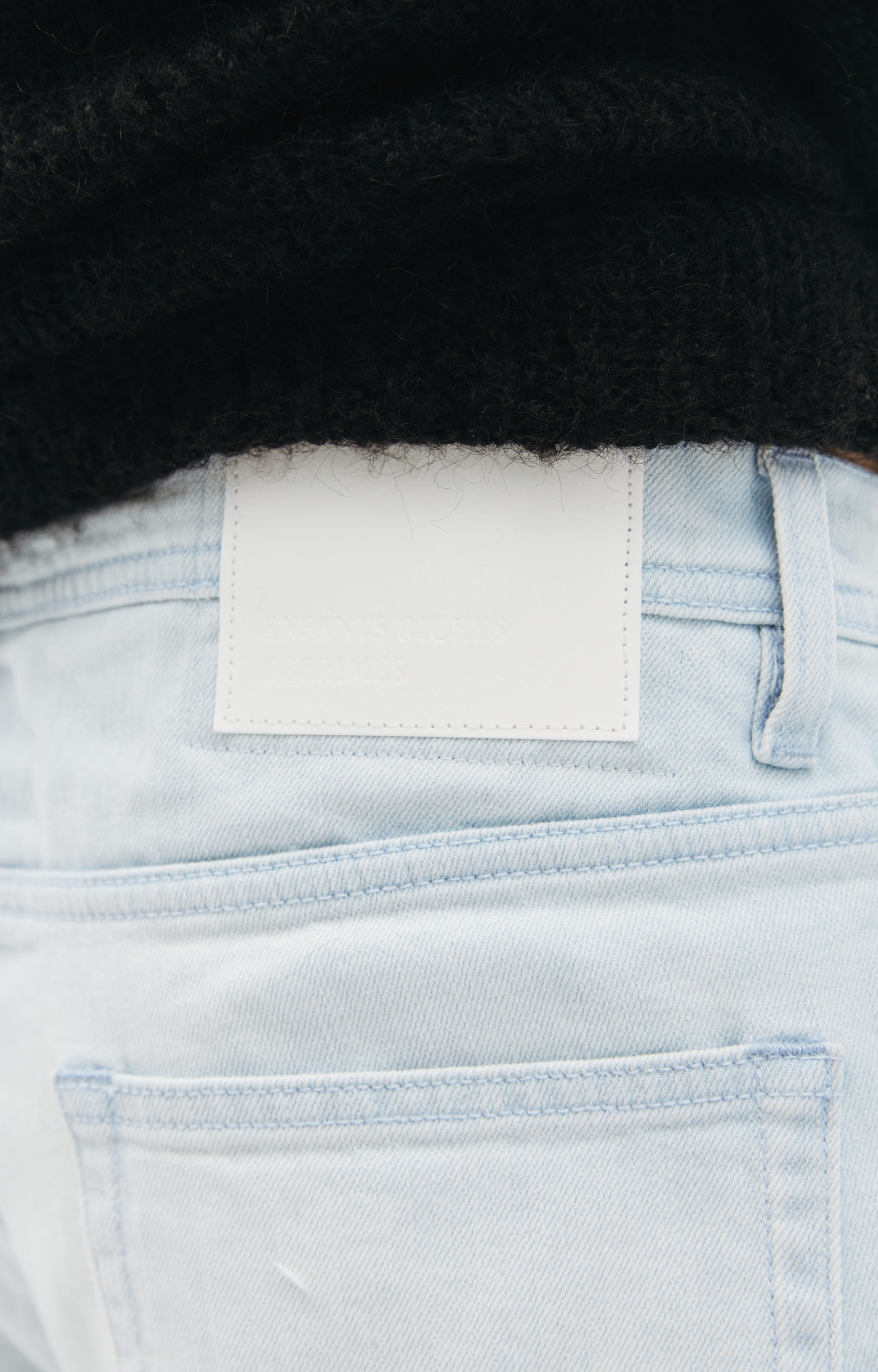 Enfants Riches Déprimés Зауженные джинсы с кожаным патчем