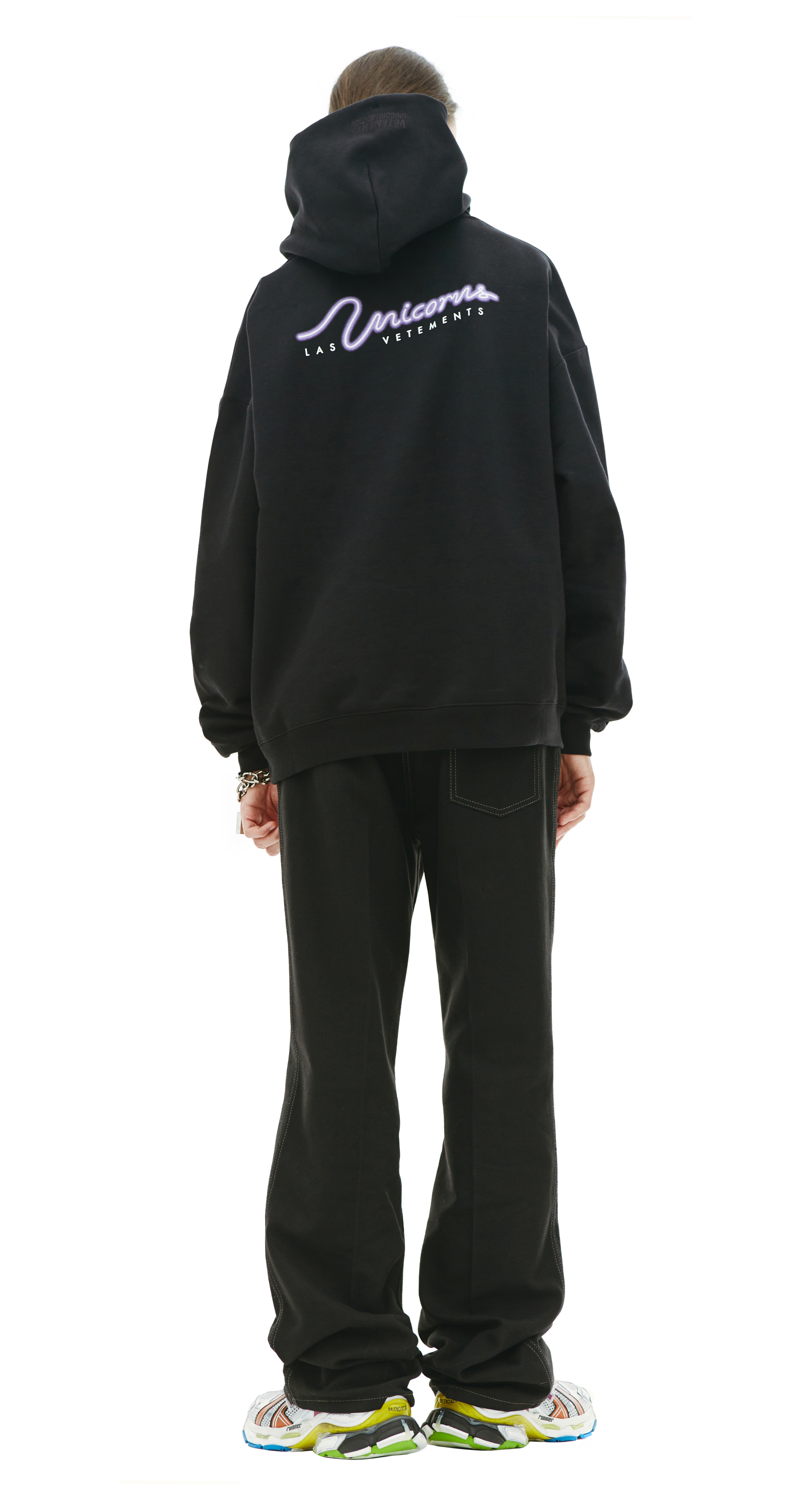 VETEMENTS Оверсайз худи с принтом