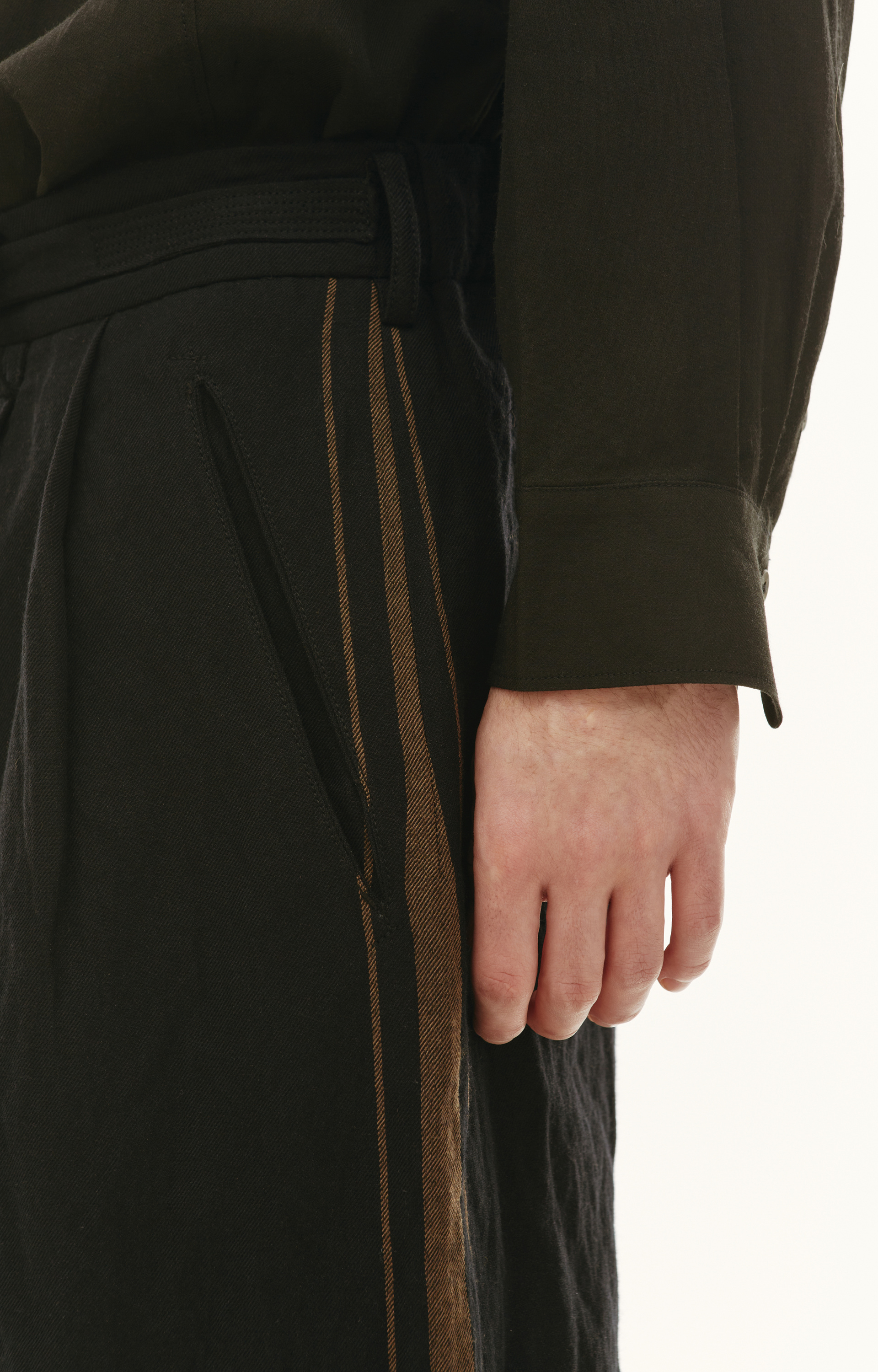 Ziggy Chen Широкие брюки с завязками