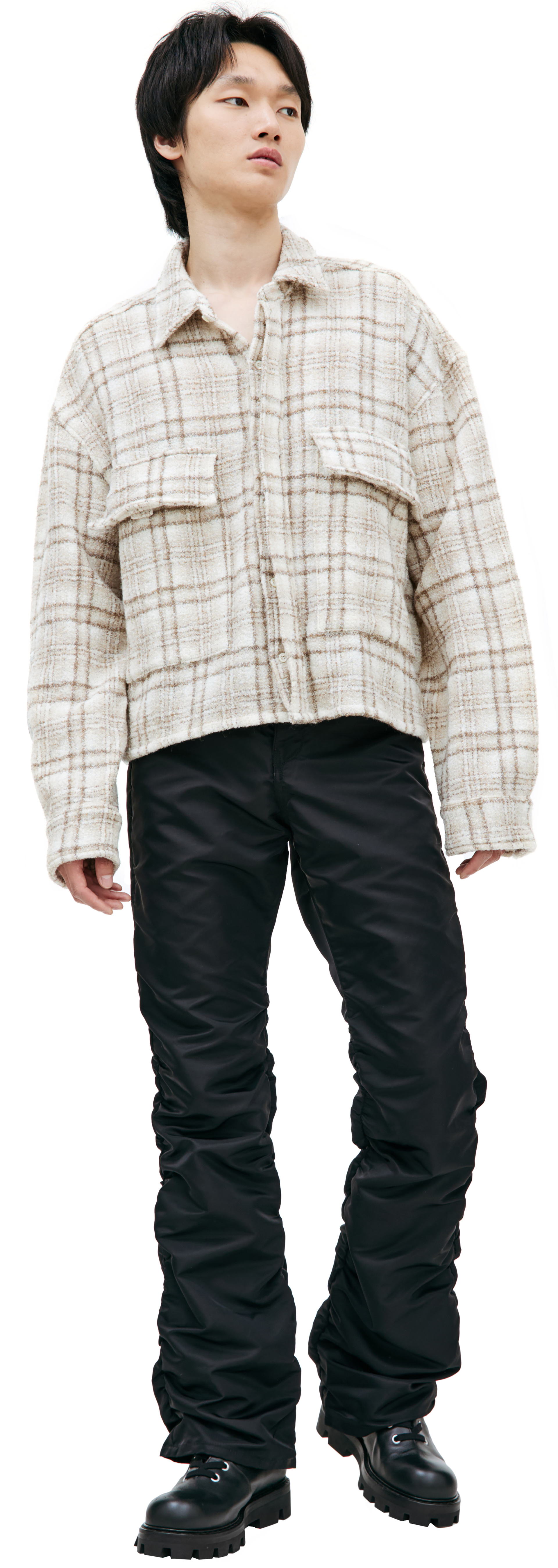 B1ARCHIVE Клетчатая рубашка с логотипом