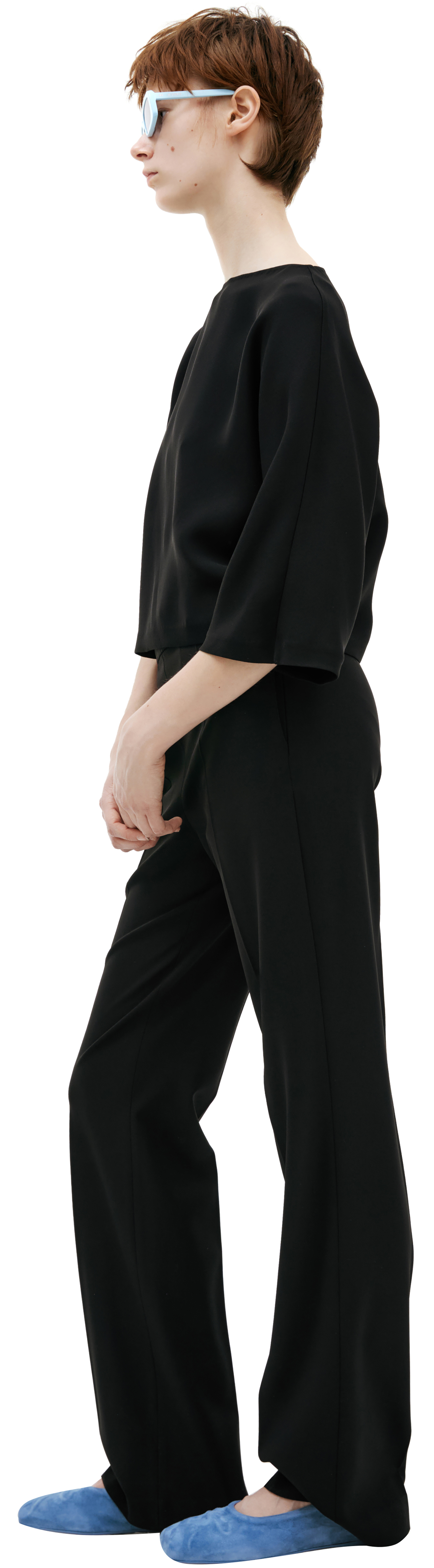 The Row Блуза с укороченными рукавами