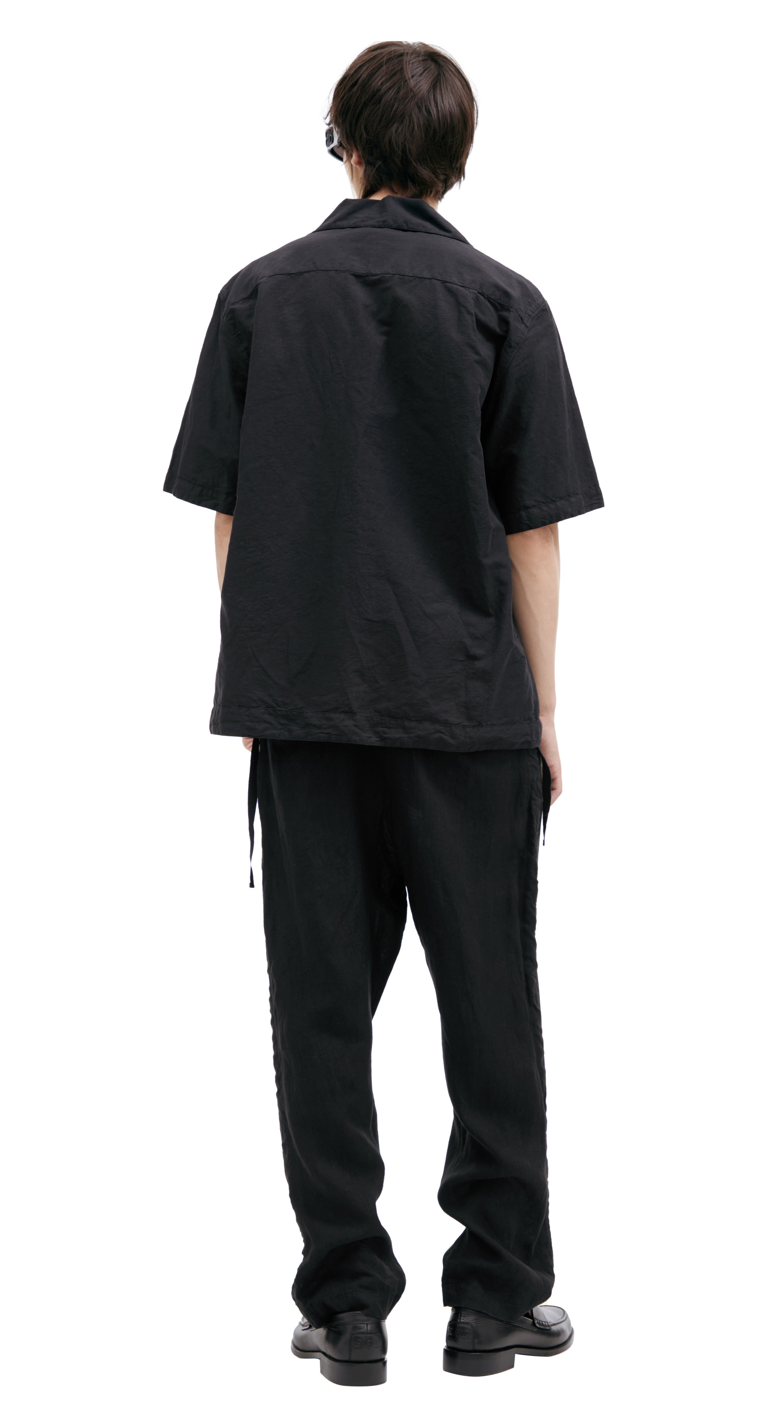 Stone Island Черная рубашка с логотипом