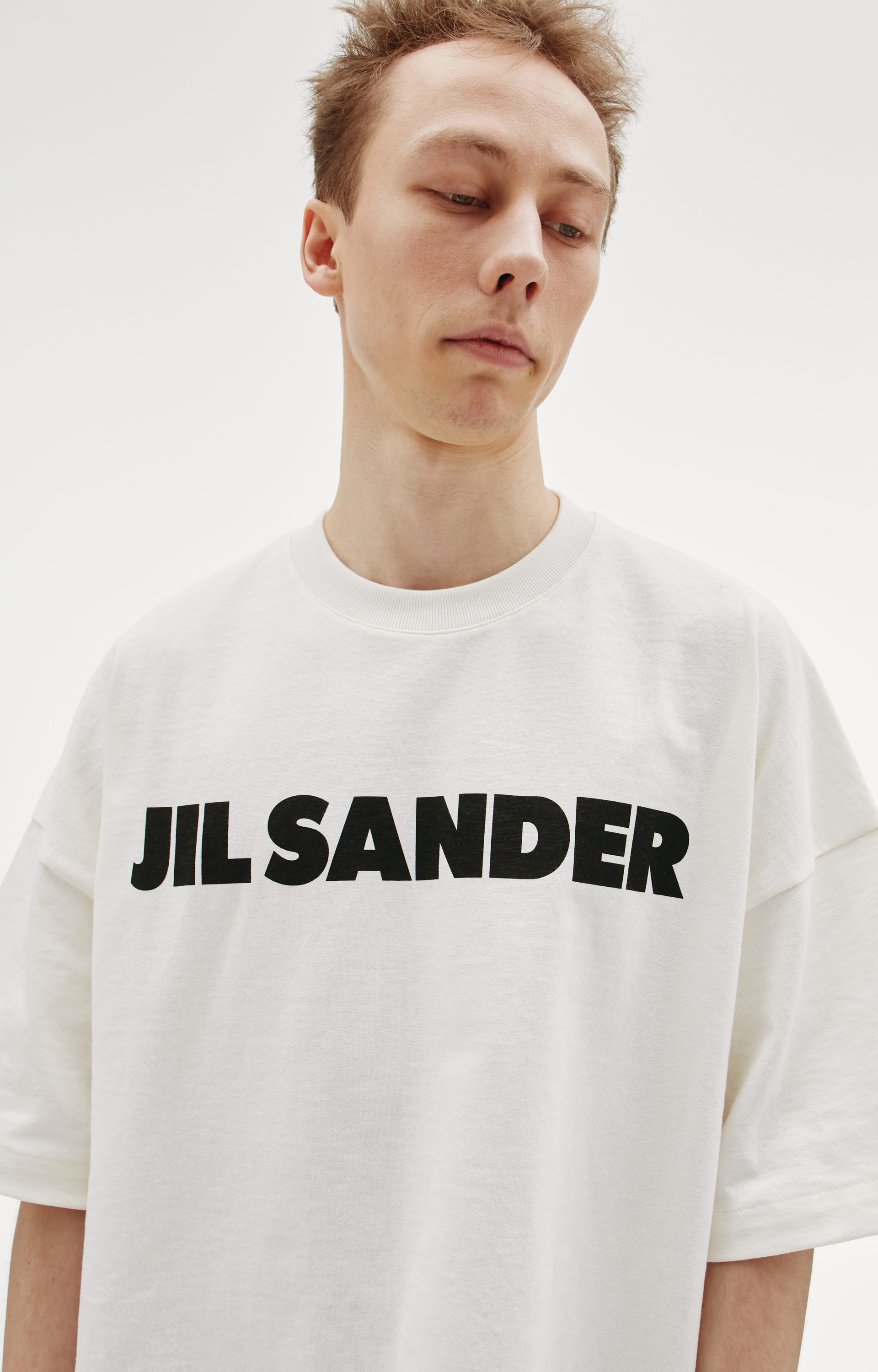 Jil Sander Оверсайз футболка с логотипом