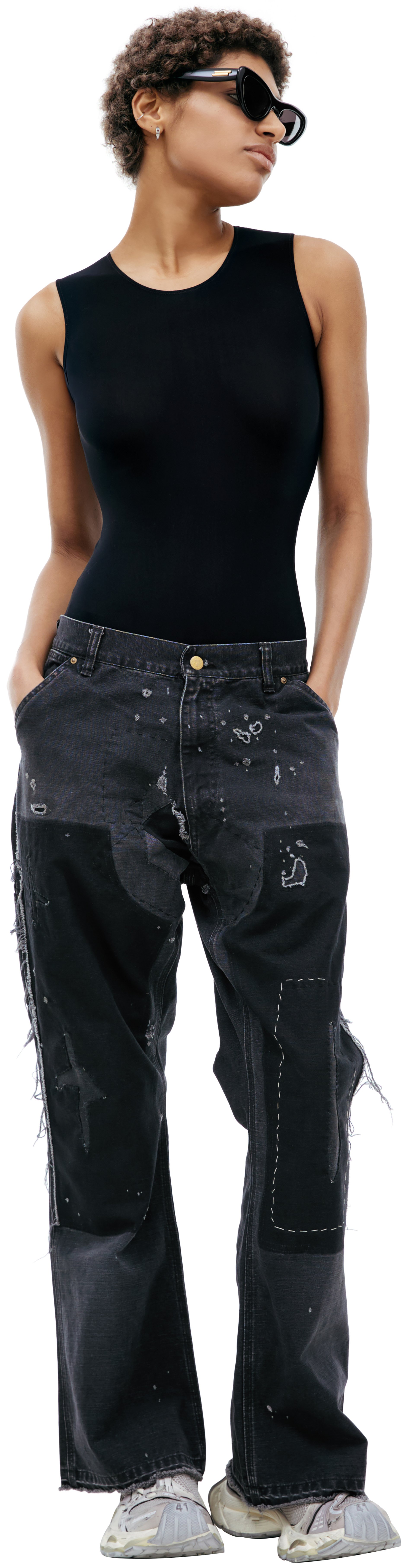 Saint Mxxxxxx Джинсы с патчами