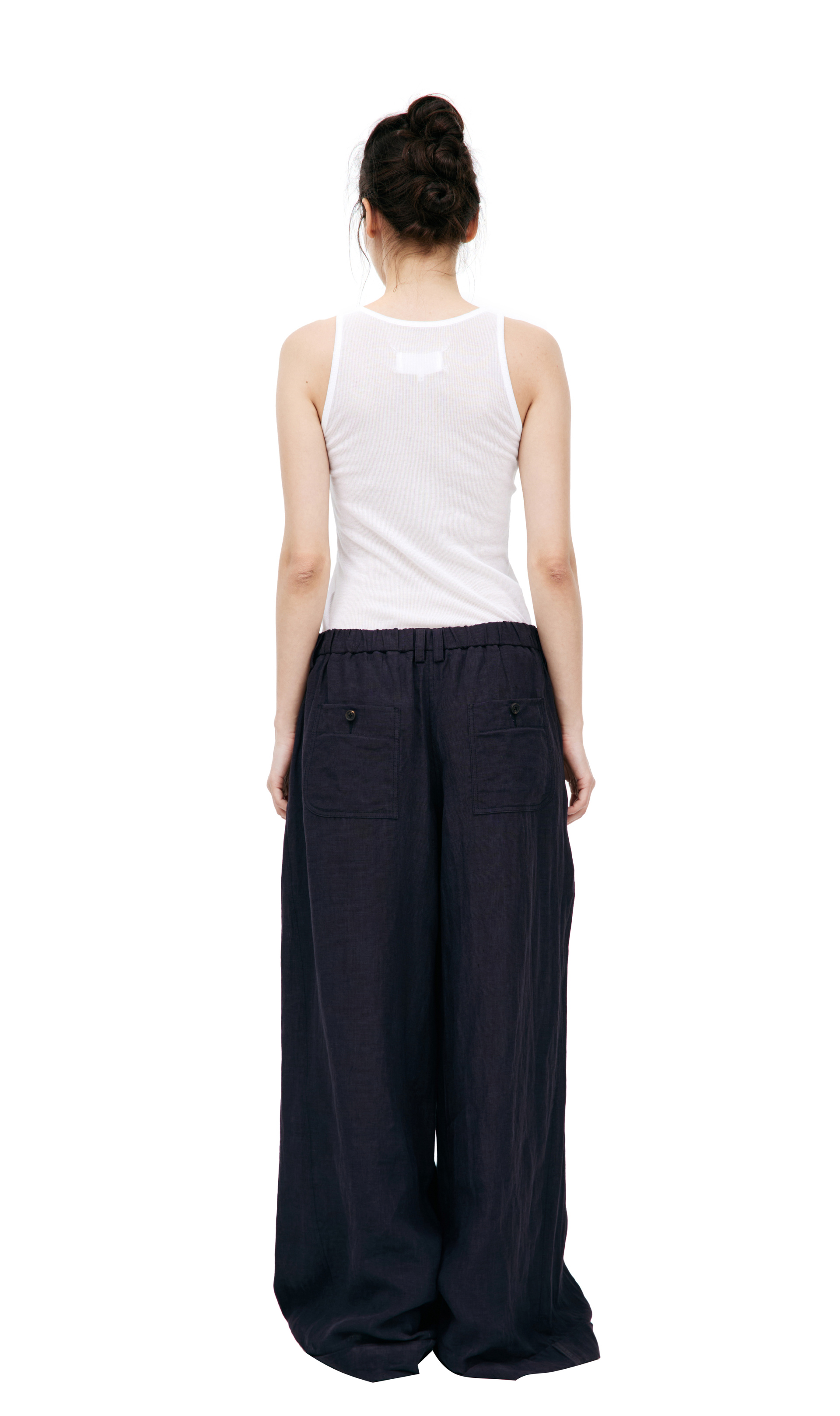 Ziggy Chen Широкие брюки из льна