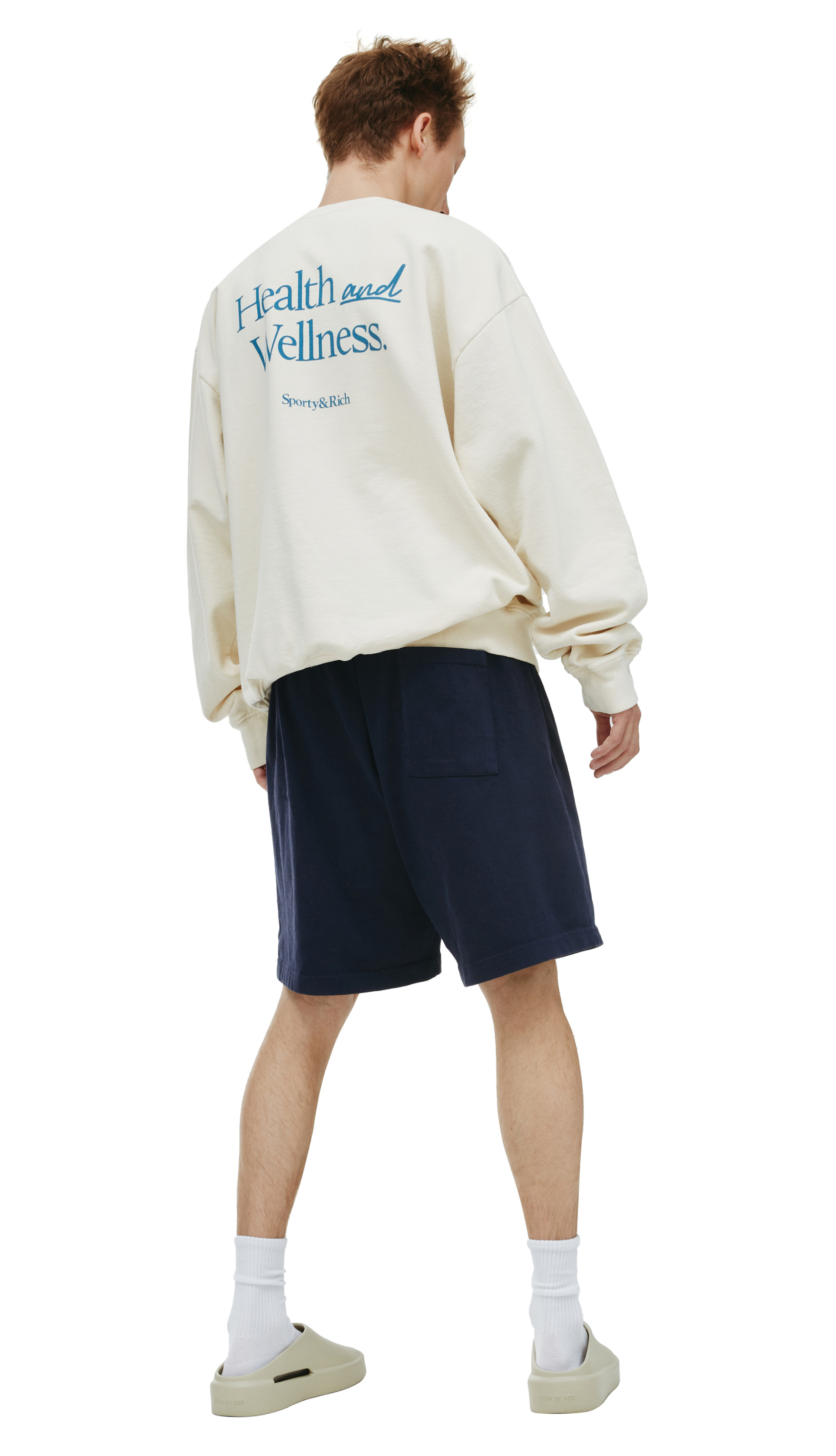 SPORTY & RICH Свитшот с принтом Health and Wellness