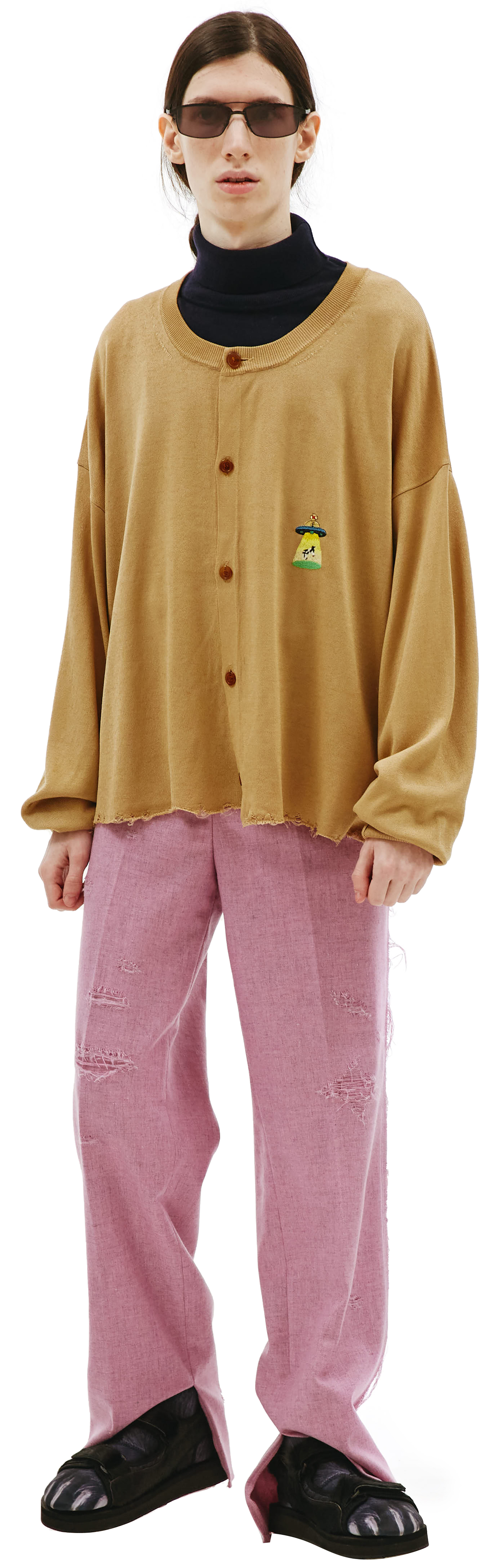 Doublet Оверсайз кардиган с вышивкой