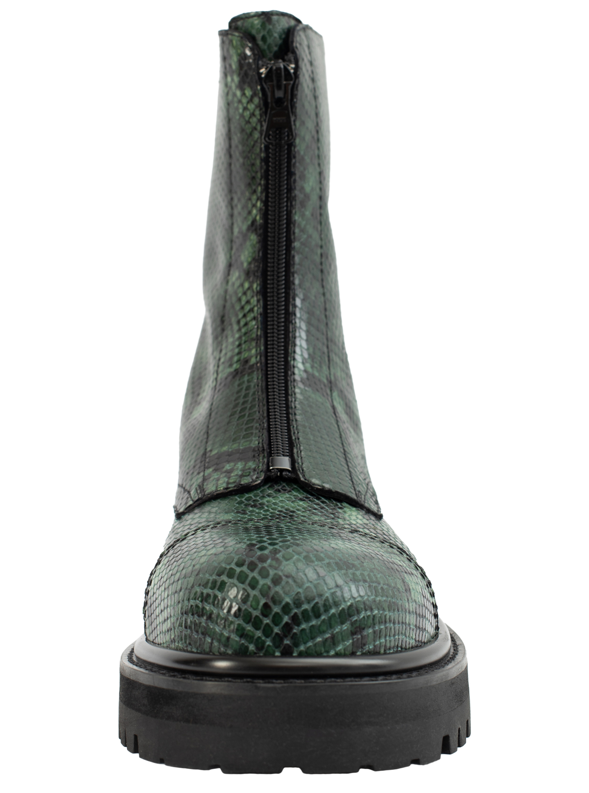 VETEMENTS Кожаные ботинки на молнии