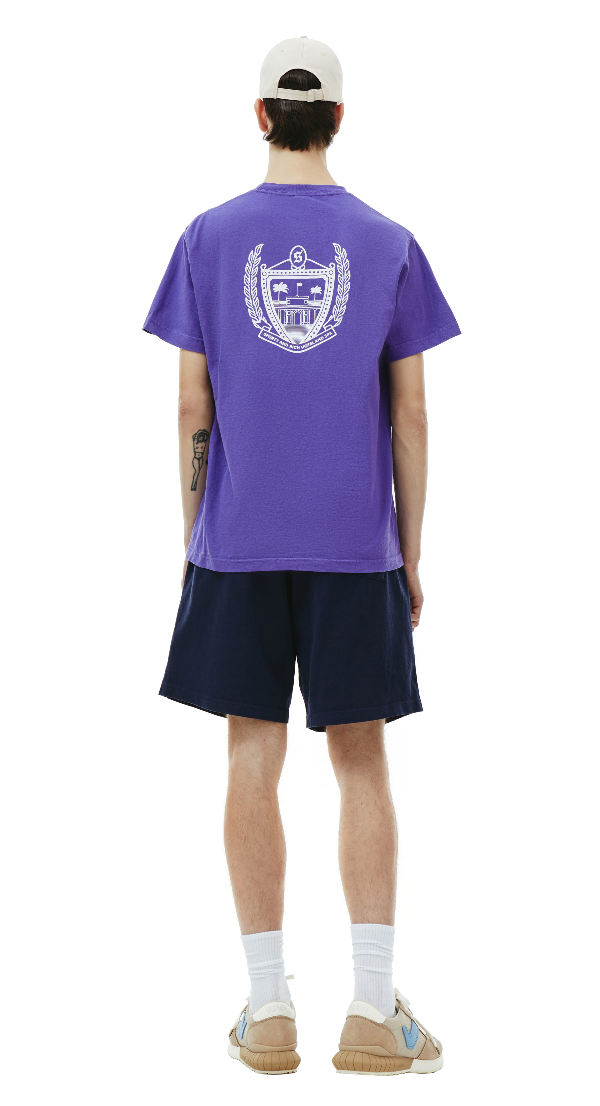 SPORTY & RICH Хлопковая футболка Beverly Hills