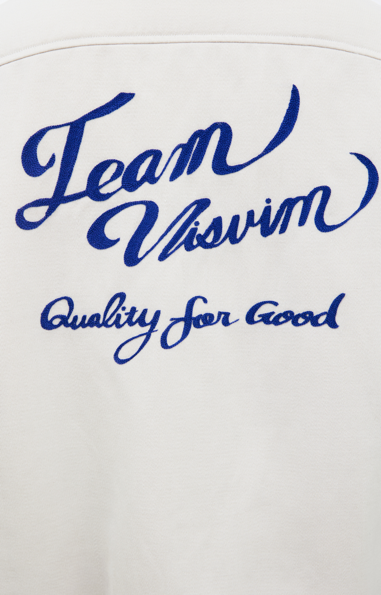 visvim Белая куртка с вышивкой