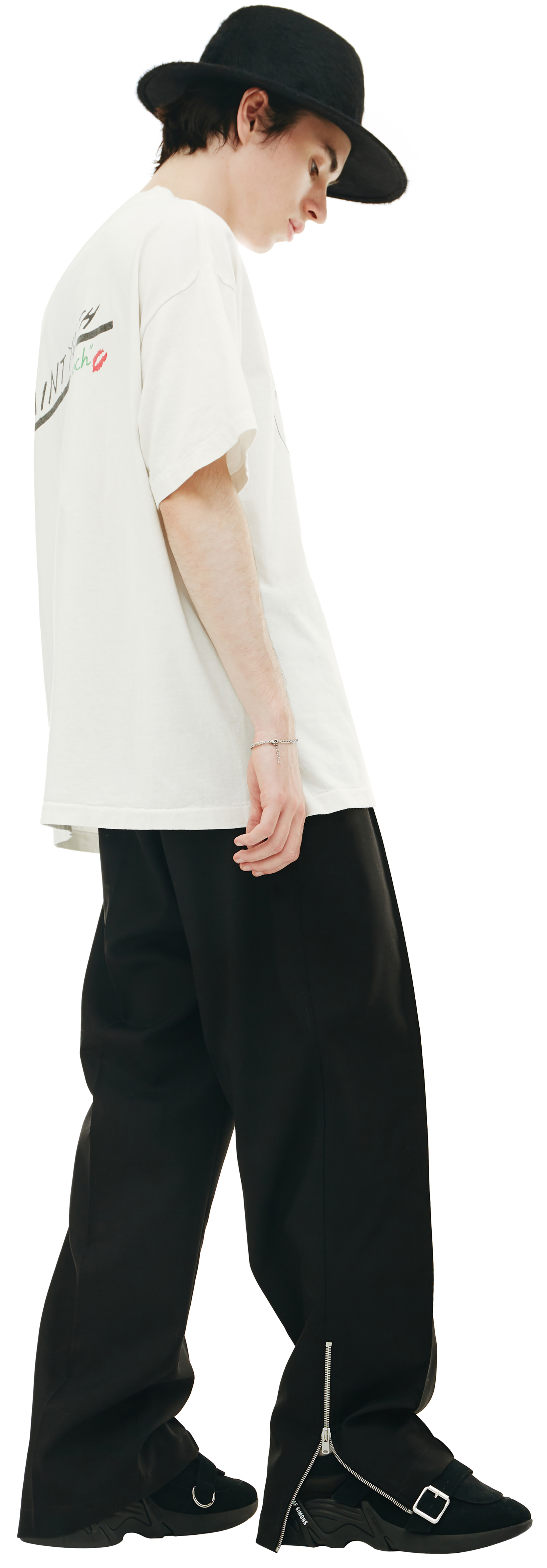 Saint Michael Белая футболка с принтом