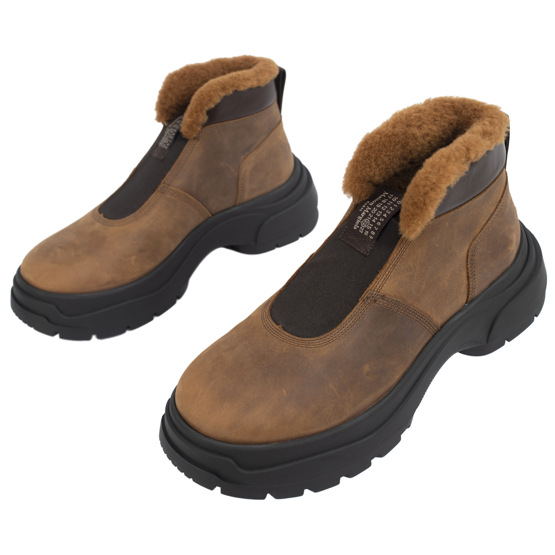 Maison Margiela Ботинки на меховой подкладке