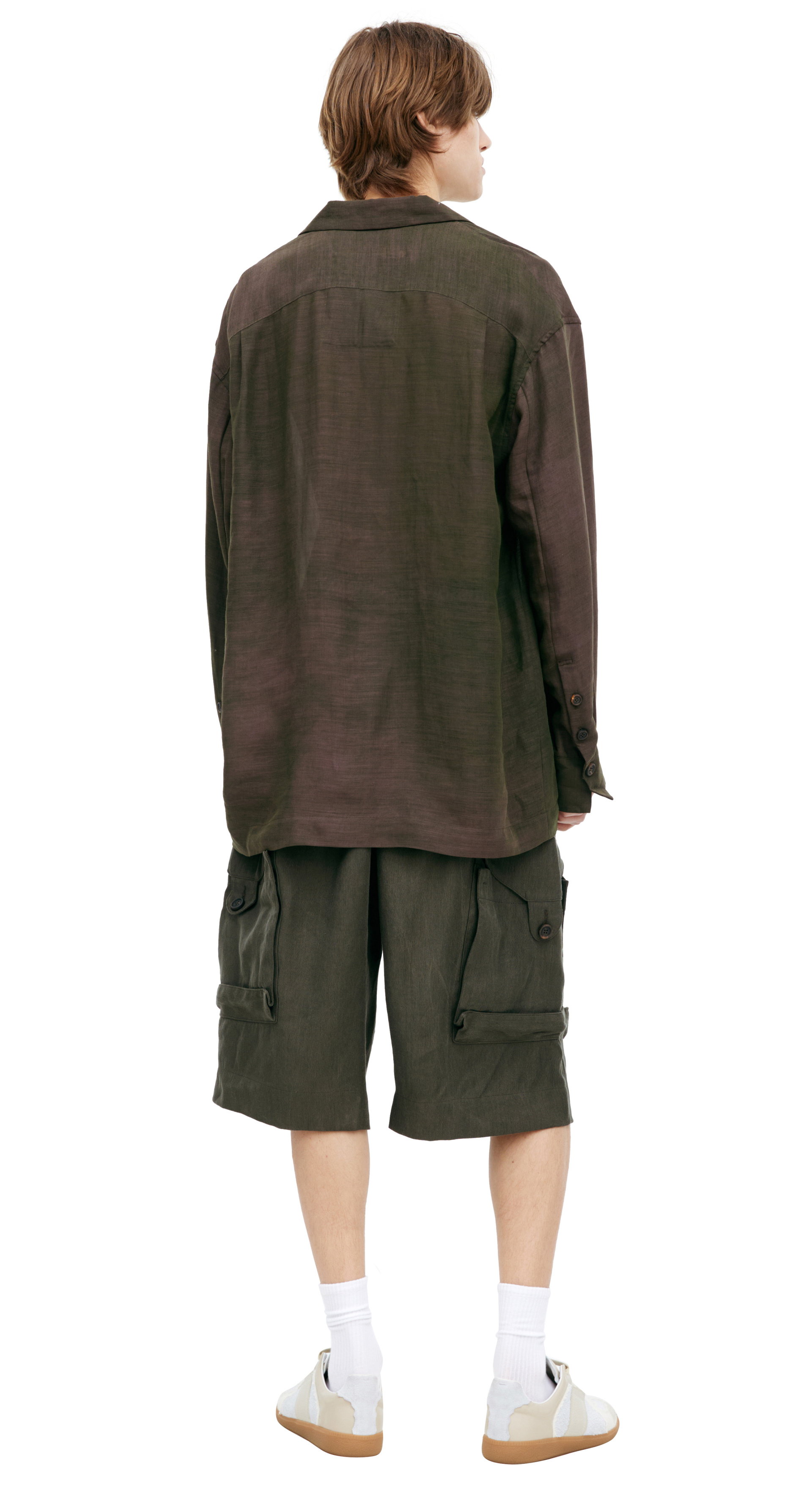 Ziggy Chen Комбинированная рубашка на пуговицах