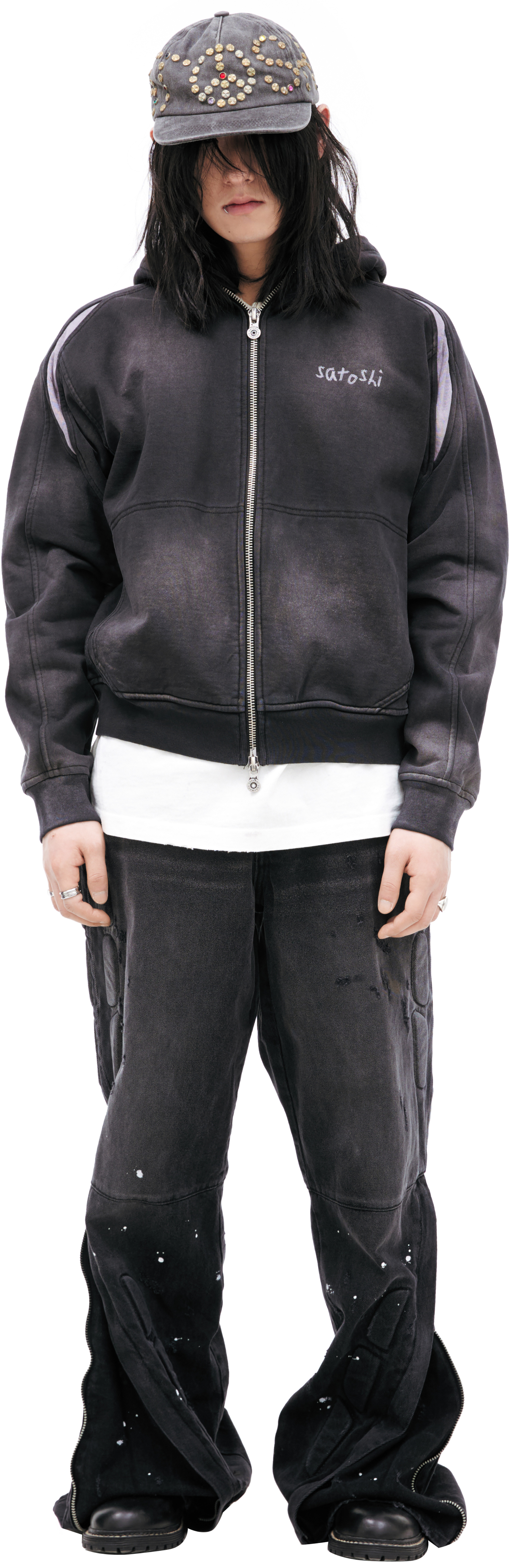 Satoshi Nakamoto Хлопковое худи на молнии