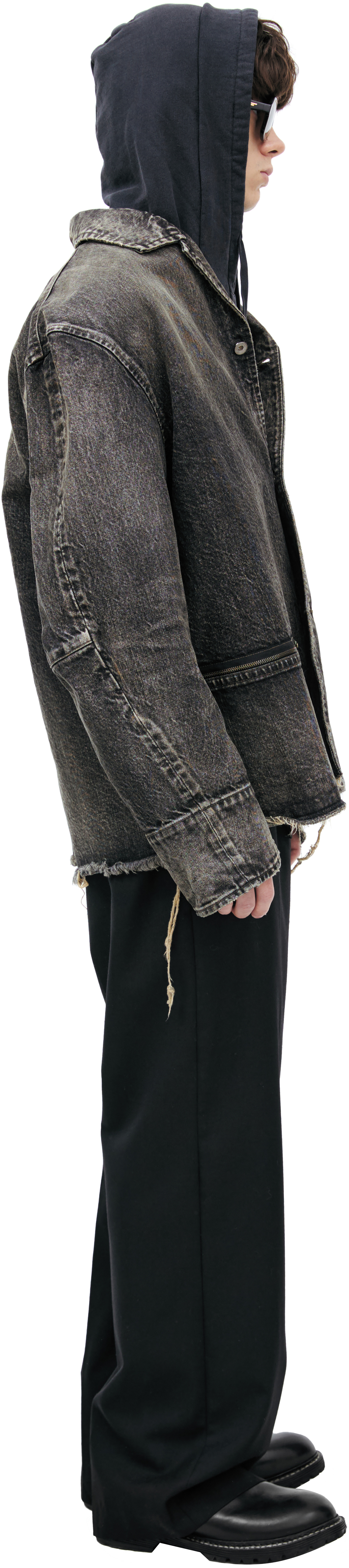 Doublet Джинсовая куртка с выстиранным эффектом