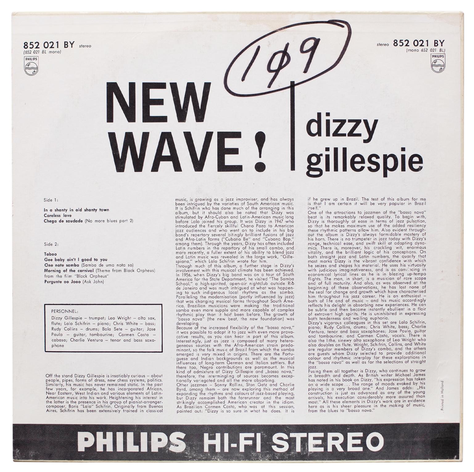  Винил New Wave - Dizzy Gillespie