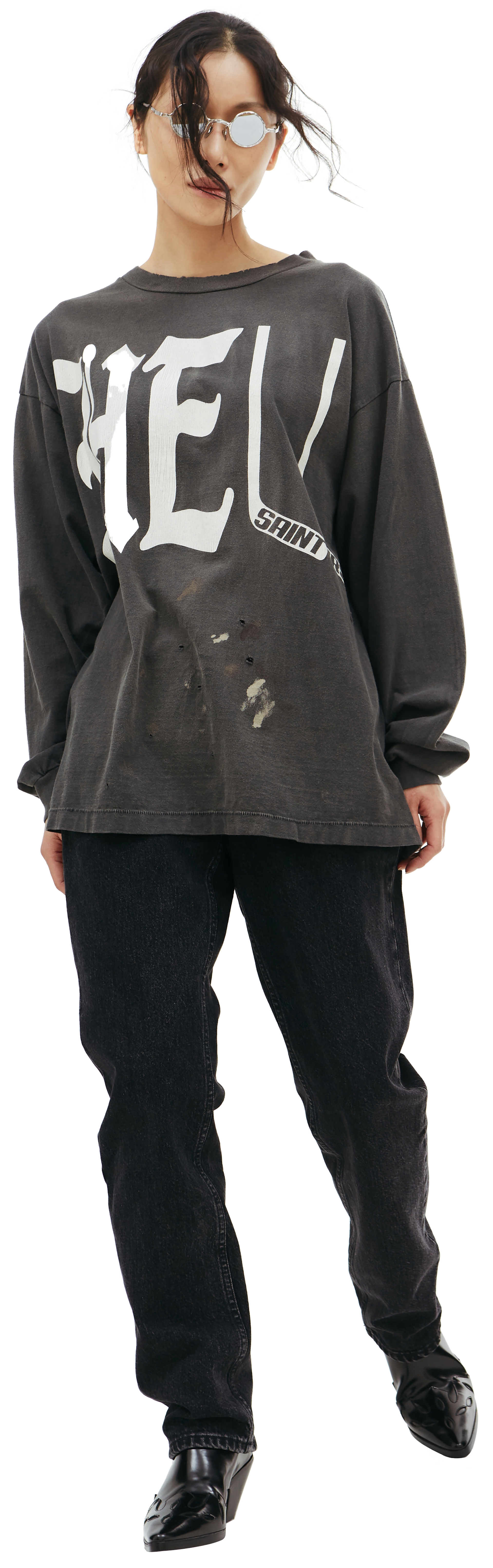 Saint Michael Лонгслив Saint Michael x Denim Tears с принтом Hell