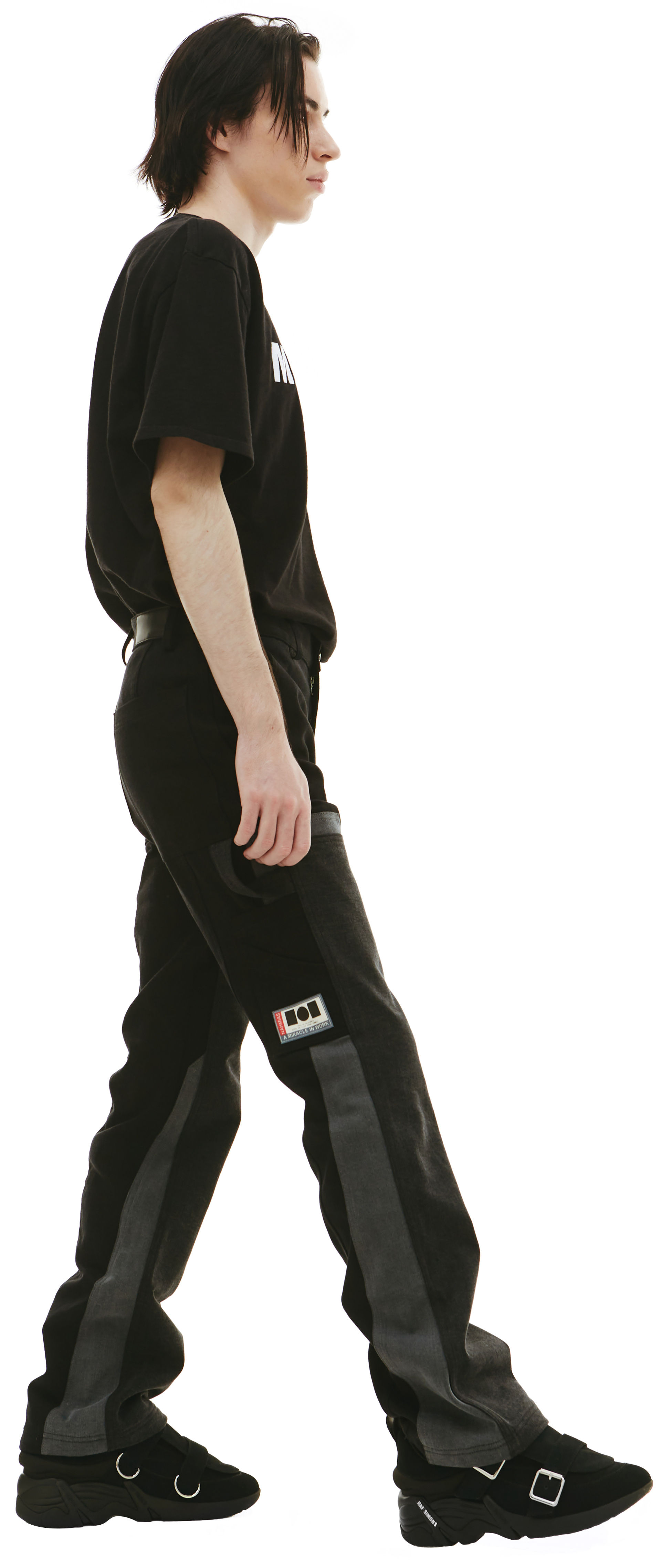 Nahmias Черные брюки с накладными карманами