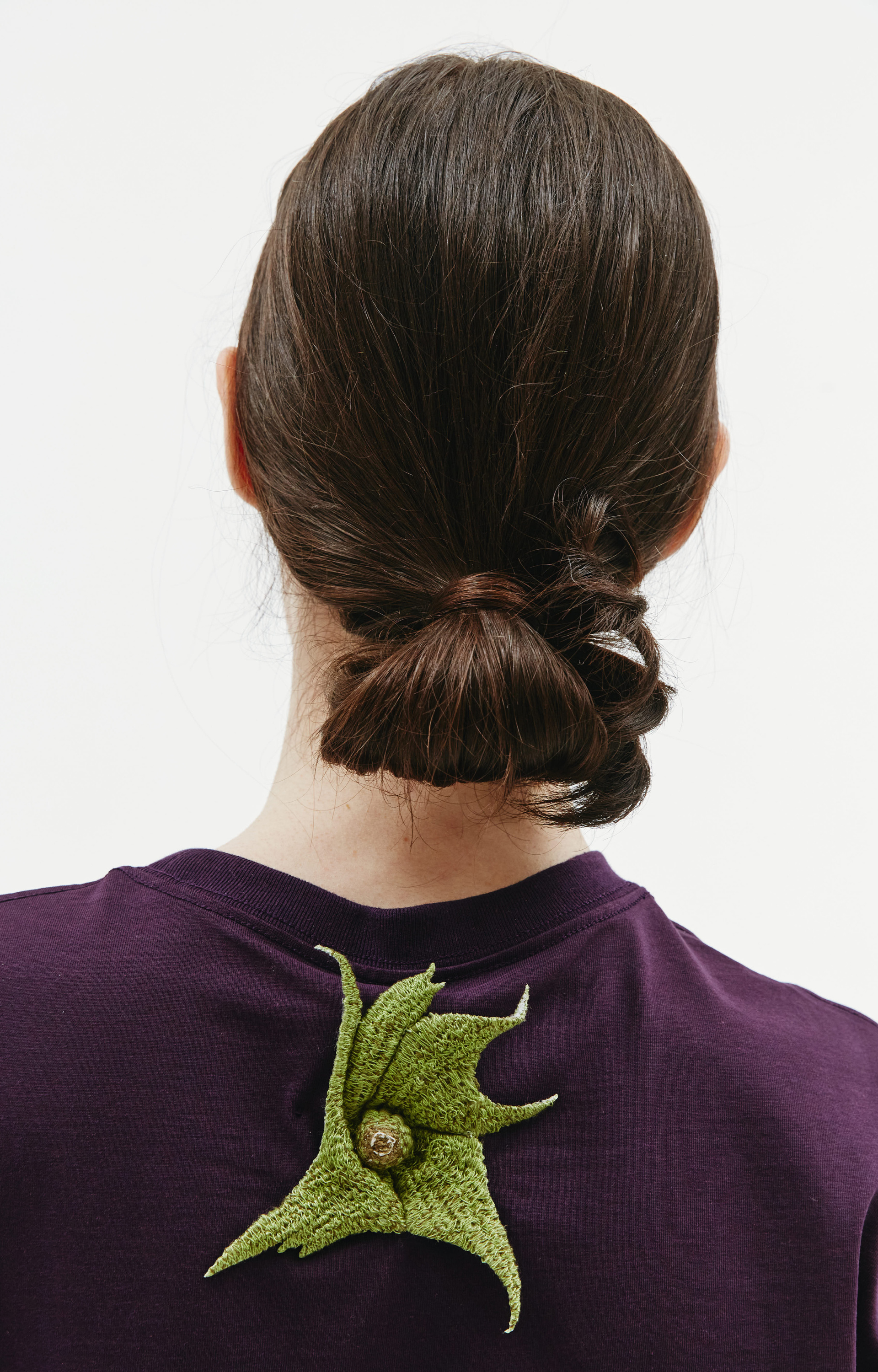 Doublet Футболка с вышивкой Еggplant