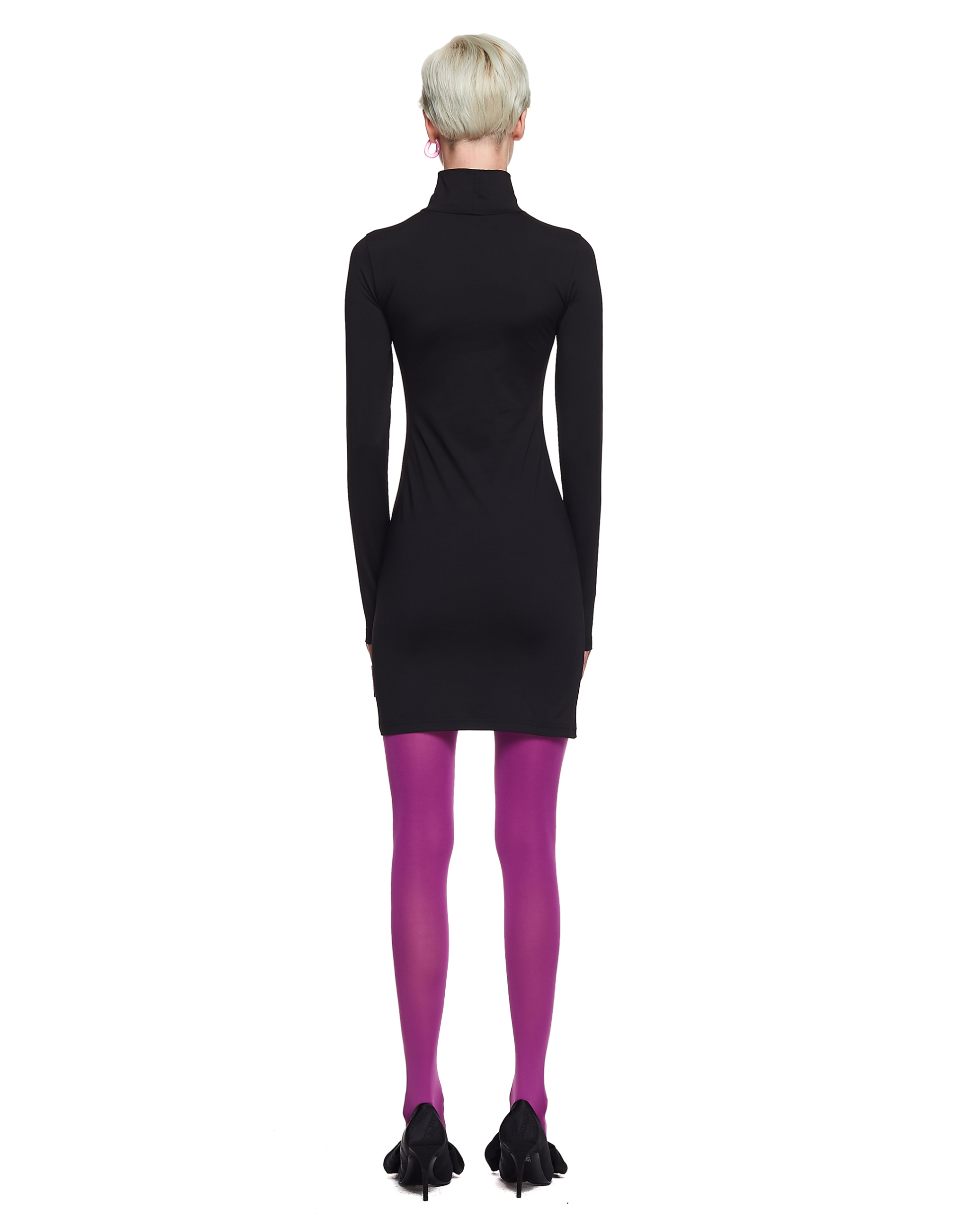 VETEMENTS Черное платье Body с логотипом