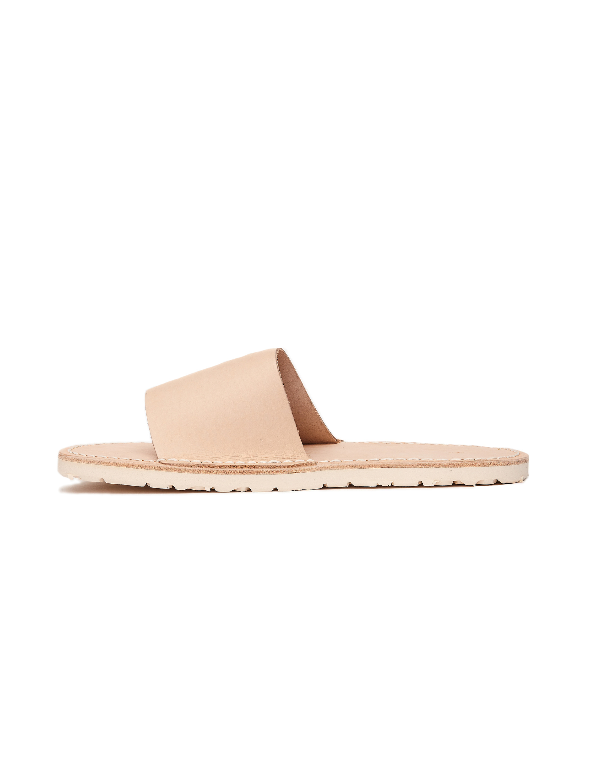 Hender Scheme Тапки Atelier из бежевой кожи