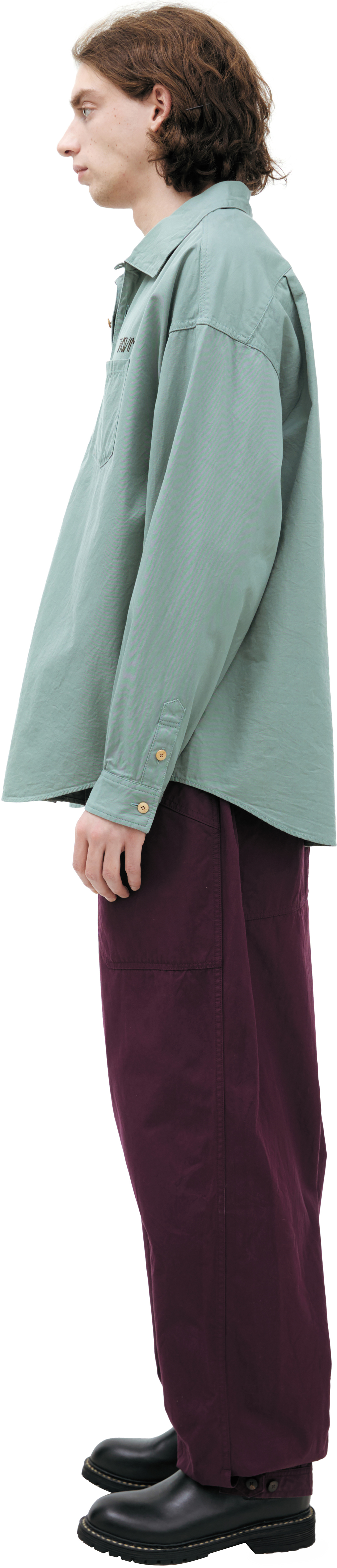 visvim Рубашка с вышитым логотипом