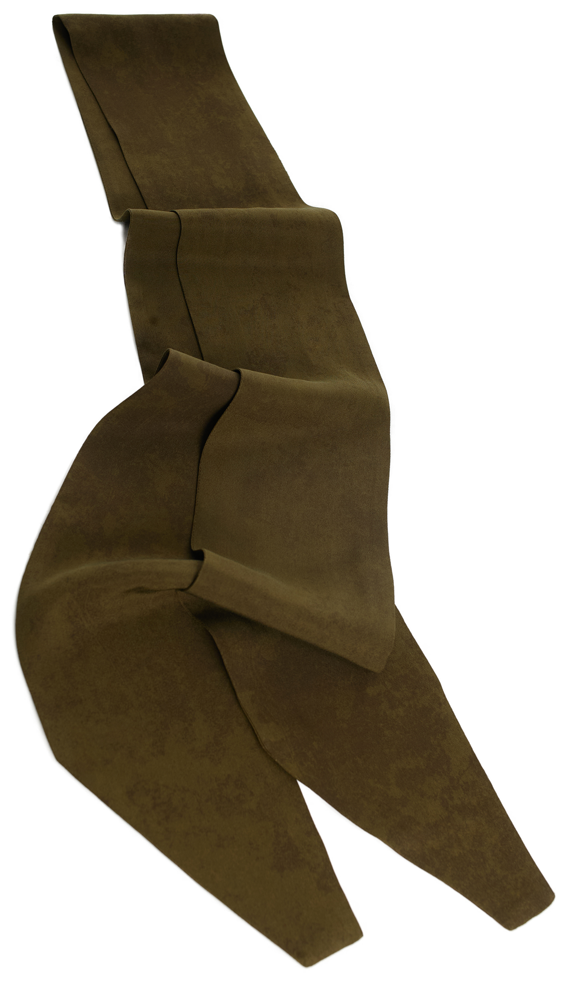 Ziggy Chen Коричневый платок из шелка