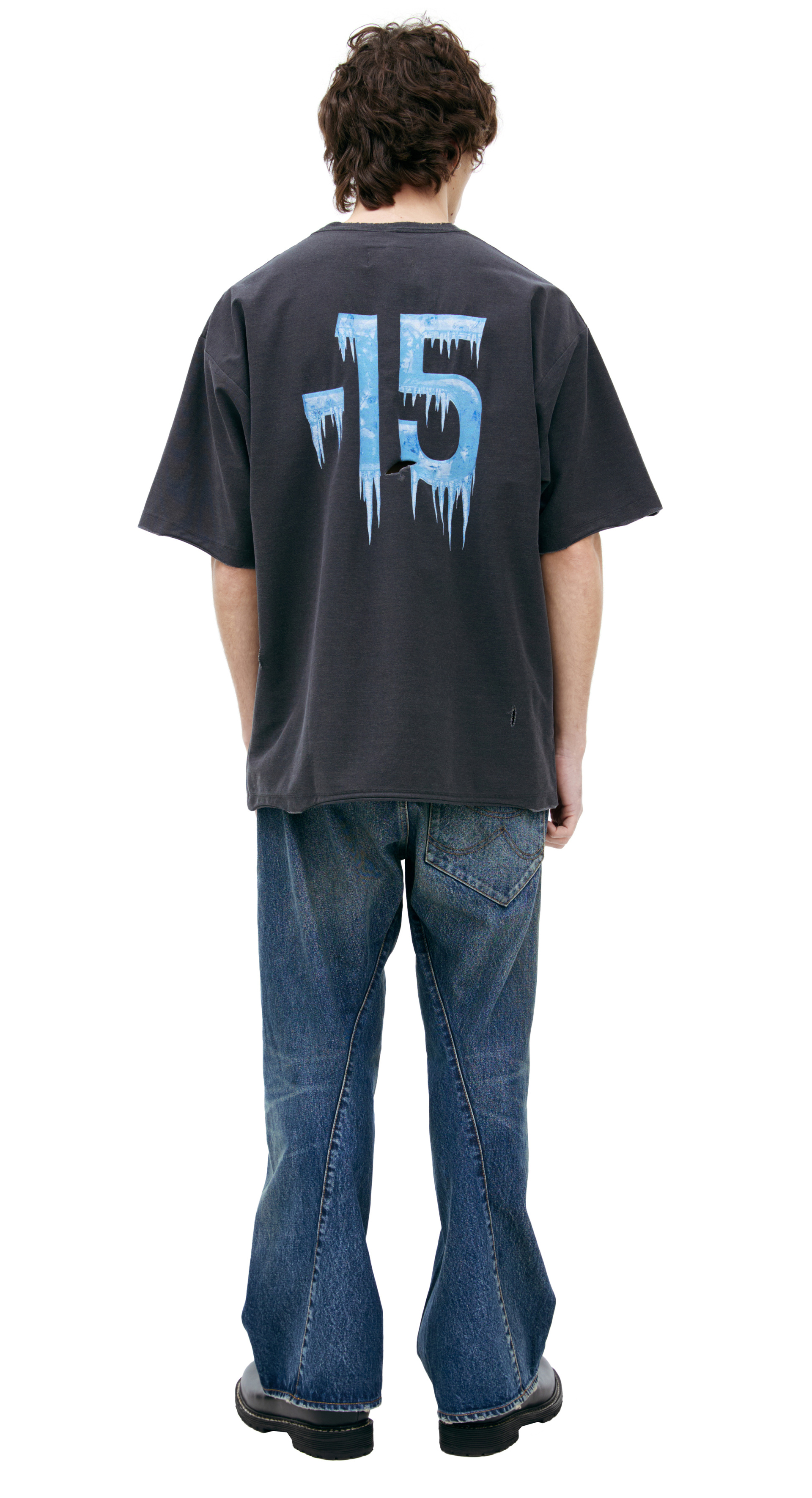 Doublet Черная футболка \'COVEROS\'