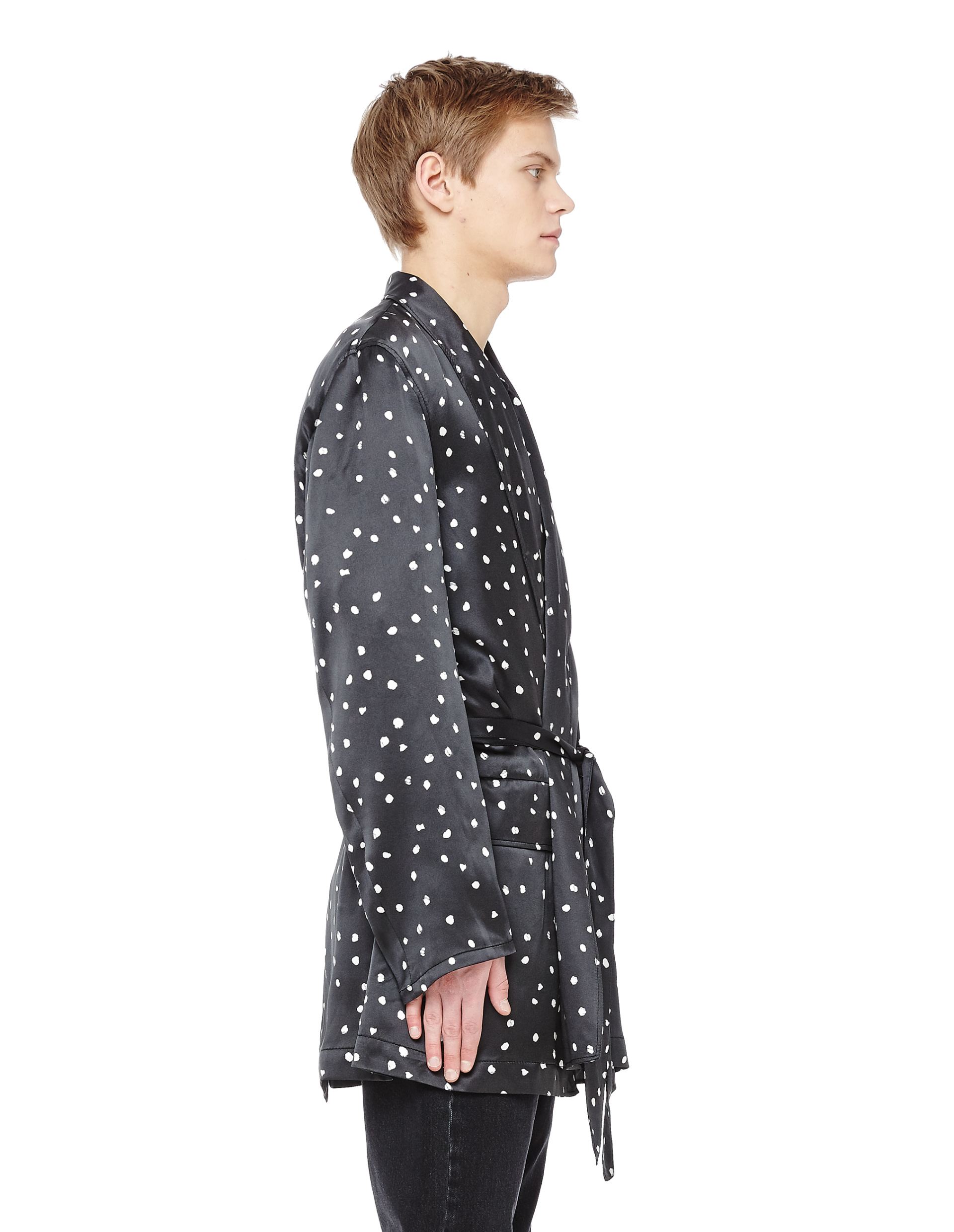 Ann Demeulemeester Шелковый пиджак в горох