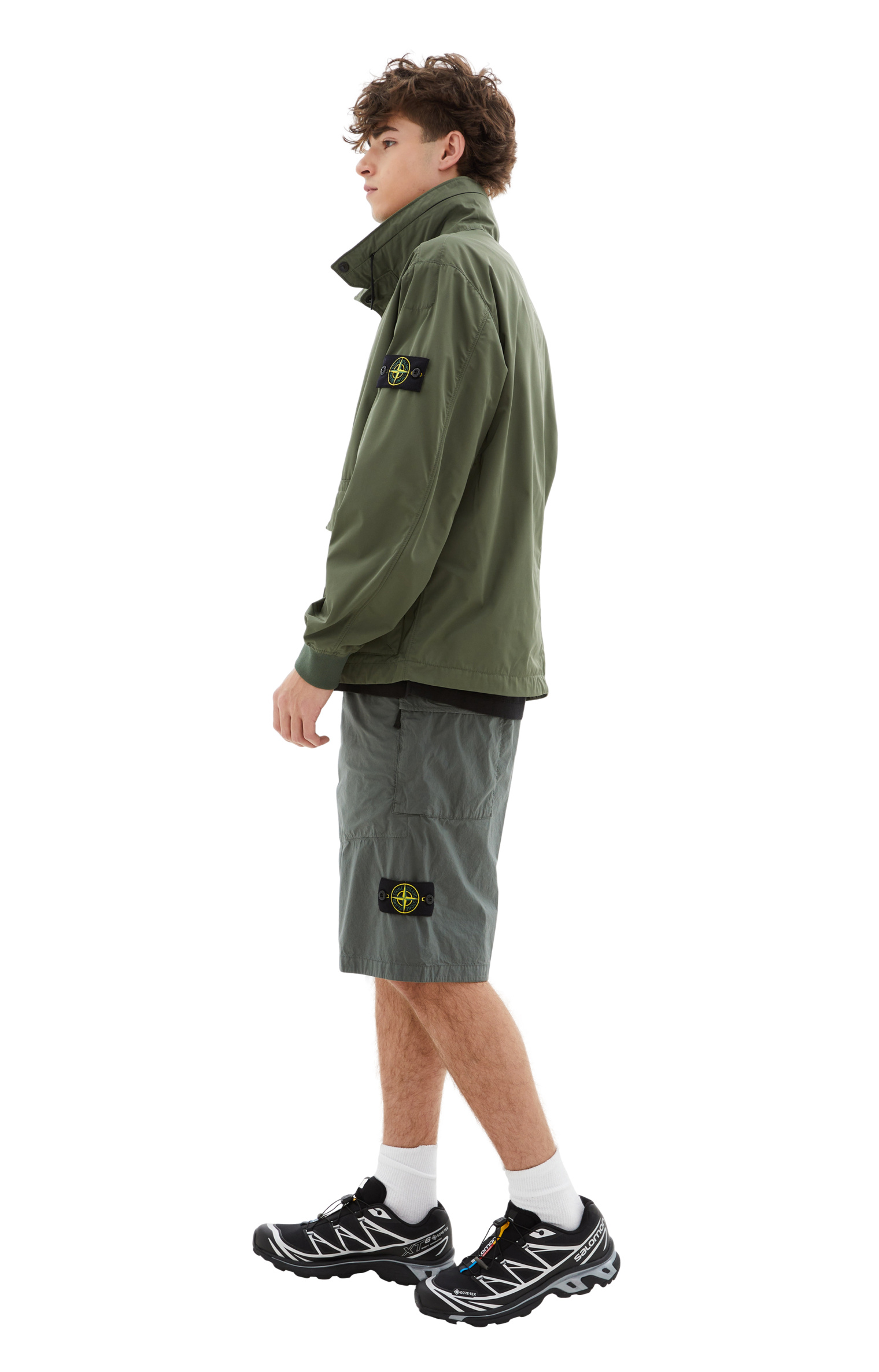 Stone Island Куртка со скрытым капюшоном