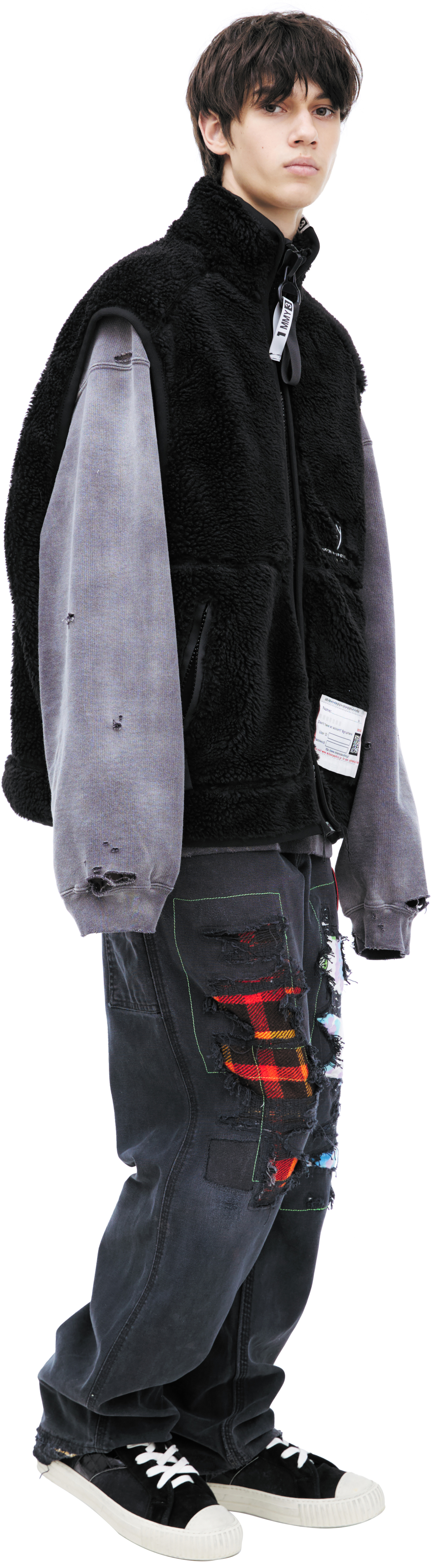 Maison Mihara Yasuhiro Оверсайз жилет с патчем