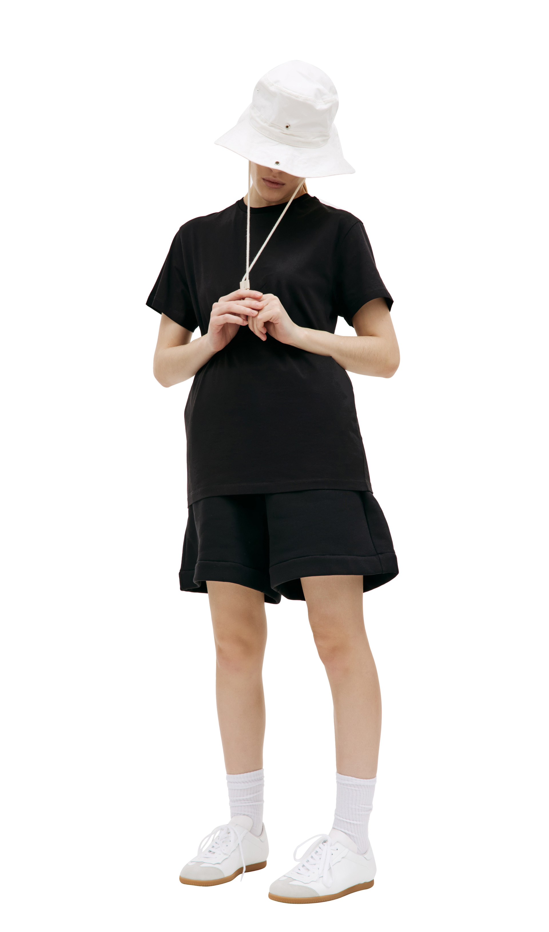Jil Sander Черная базовая футболка