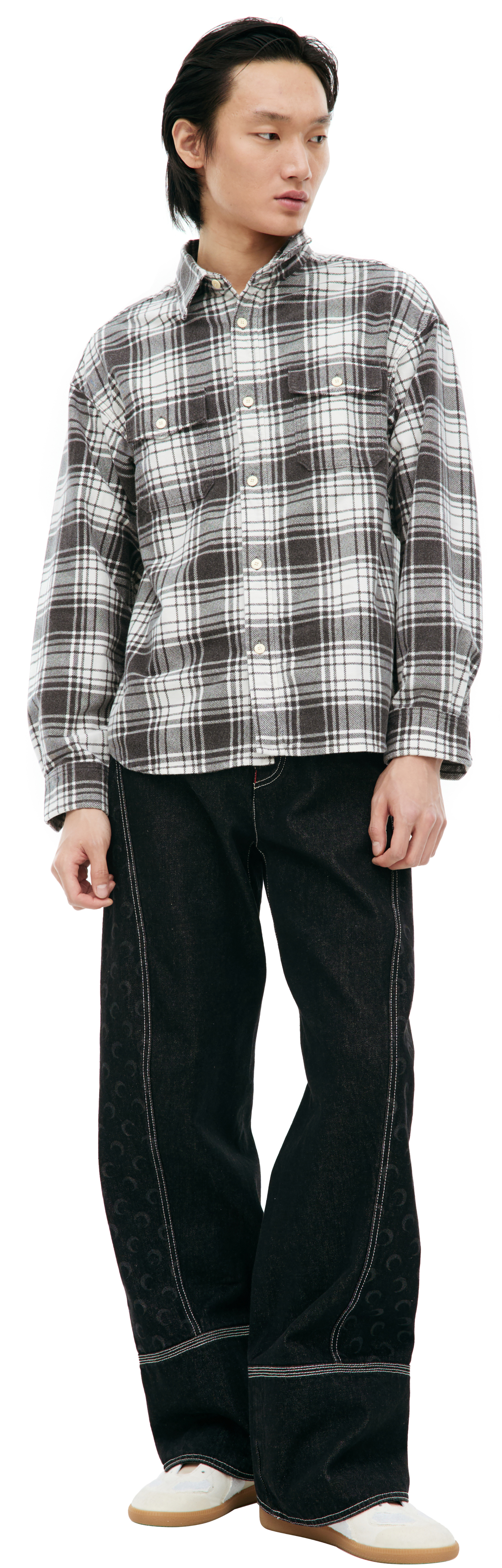 visvim Фланелевая рубашка в клетку