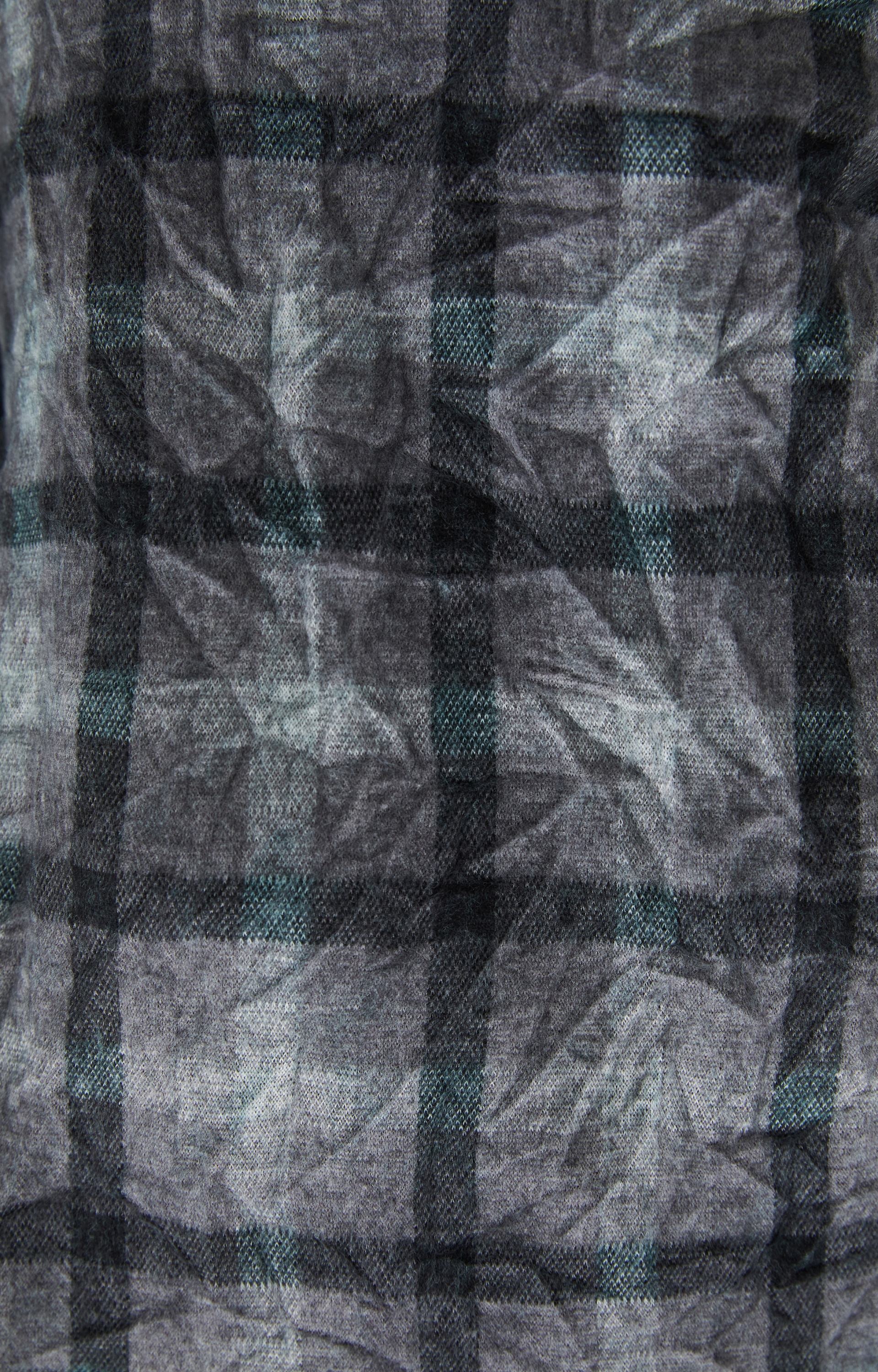 Y\'s Серый лонгслив в клетку