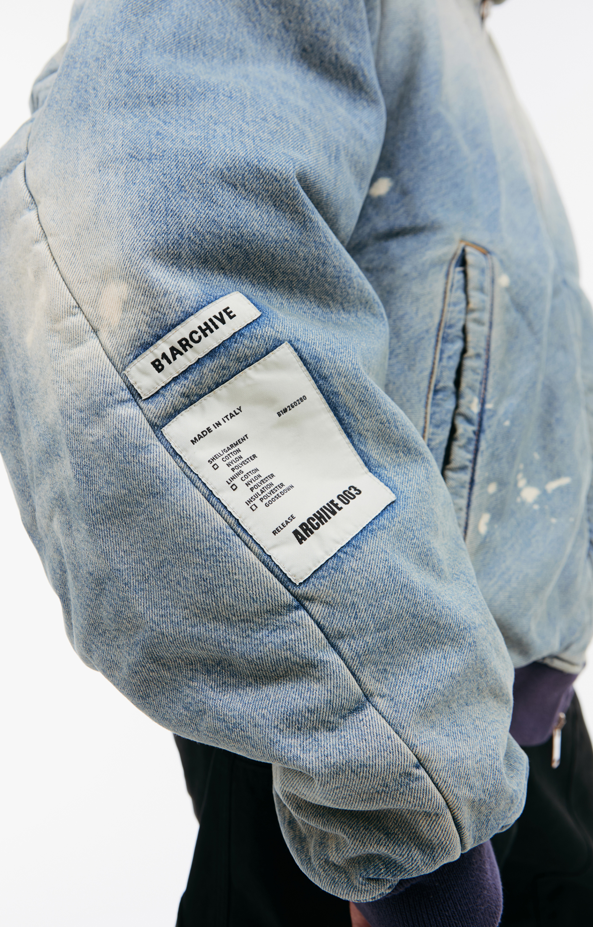 B1ARCHIVE Джинсовая куртка с капюшоном