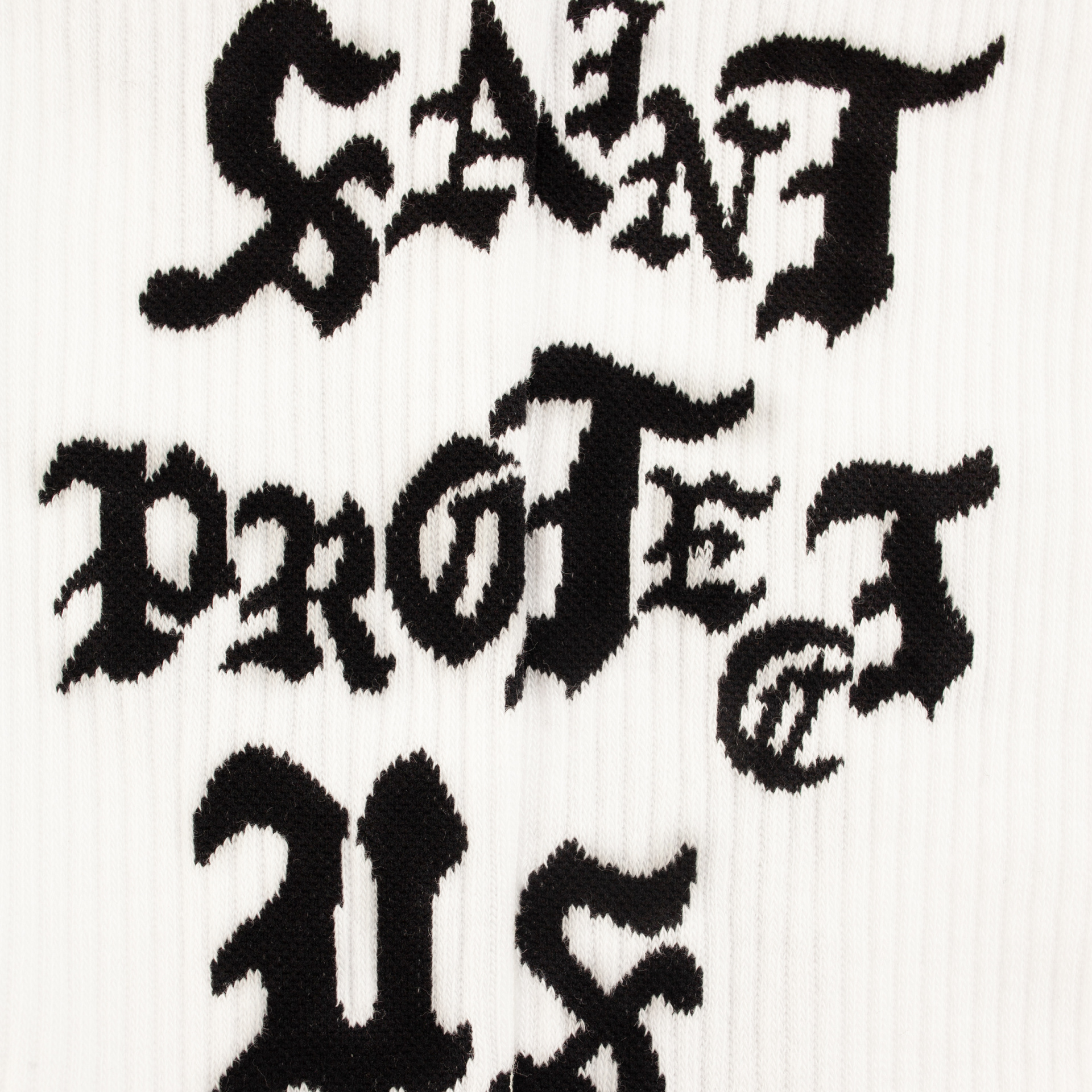 Saint Mxxxxxx Белые носки с монопринтом