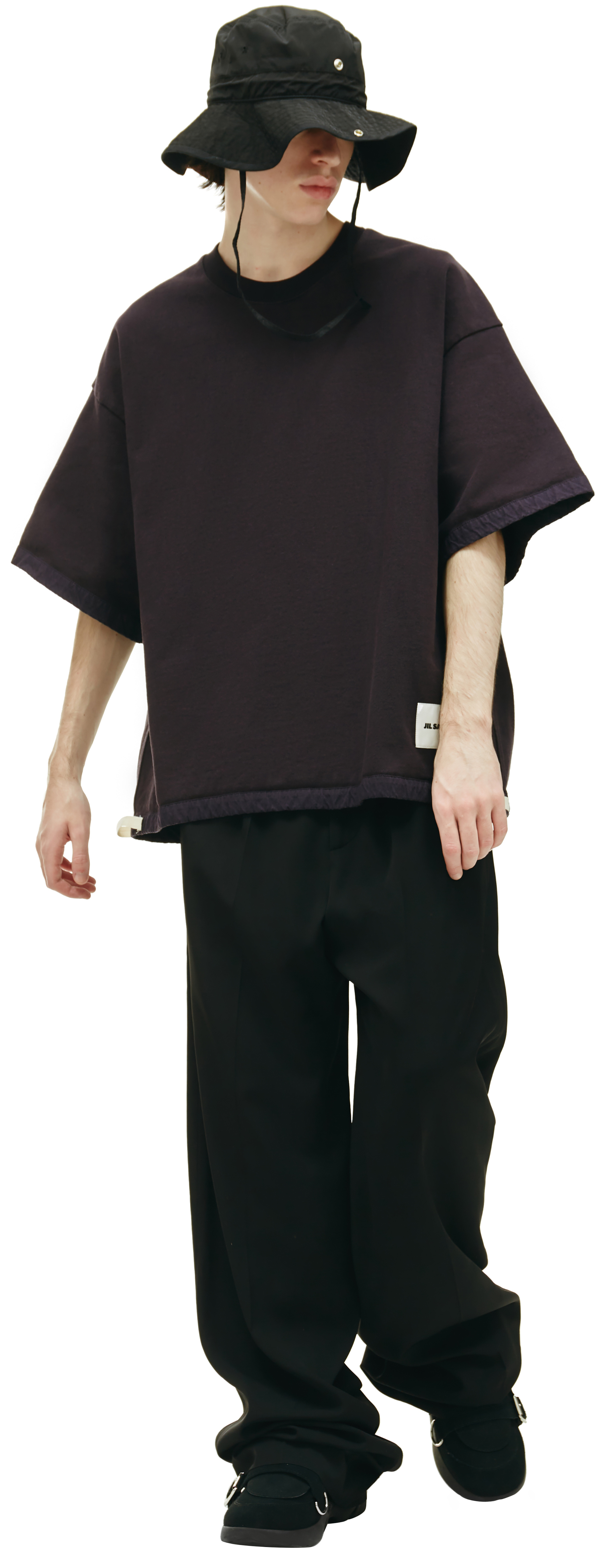 Jil Sander Оверсайз футболка из хлопка