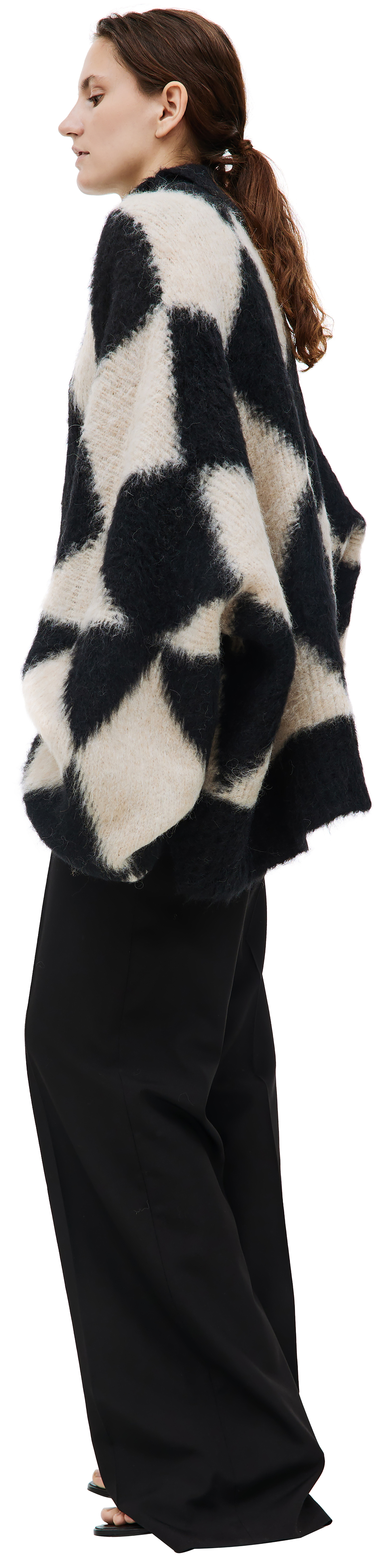 QUIRA Оверсайз свитер с высоким воротником