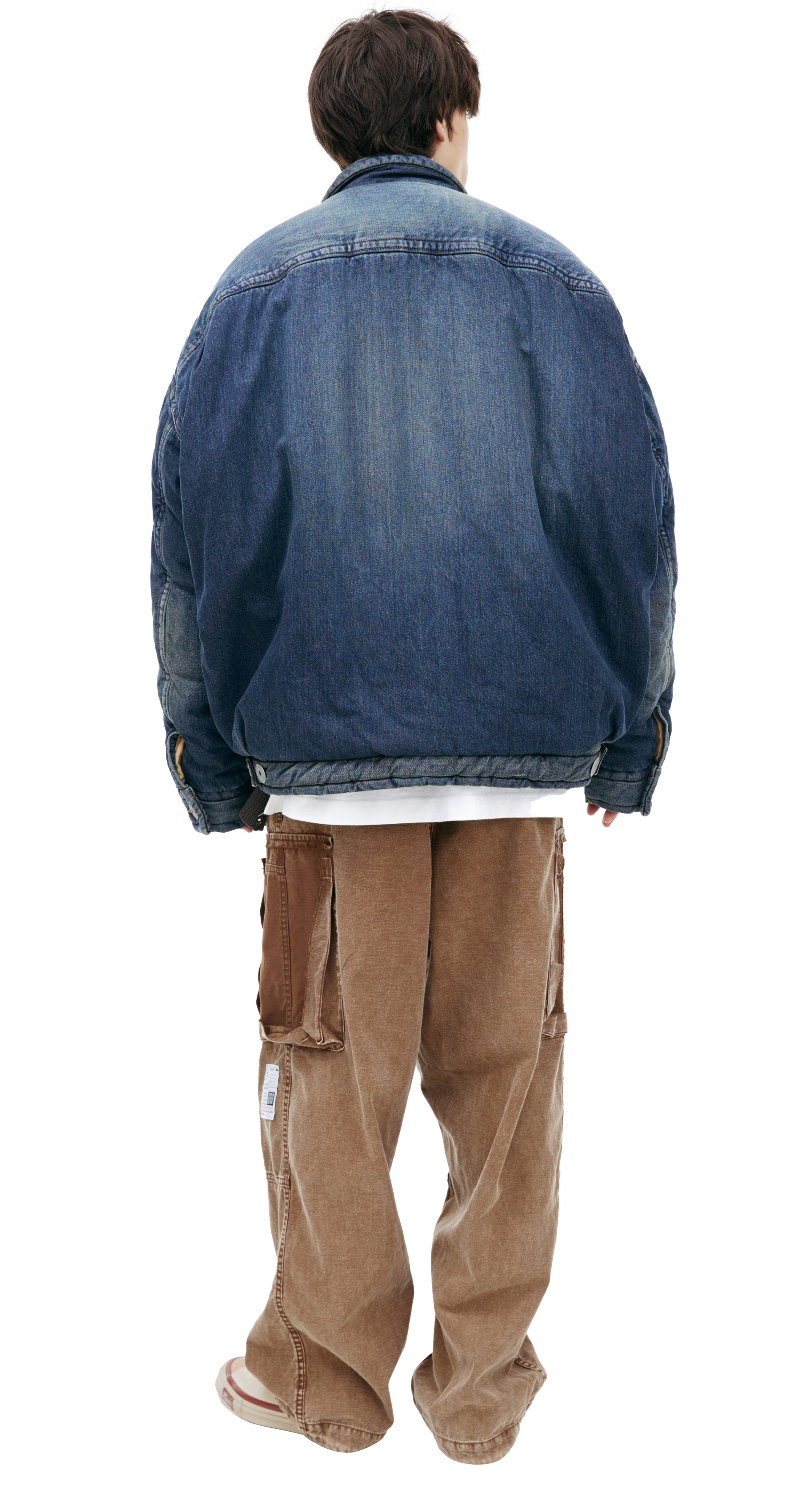 Maison Mihara Yasuhiro Дутая джинсовая куртка