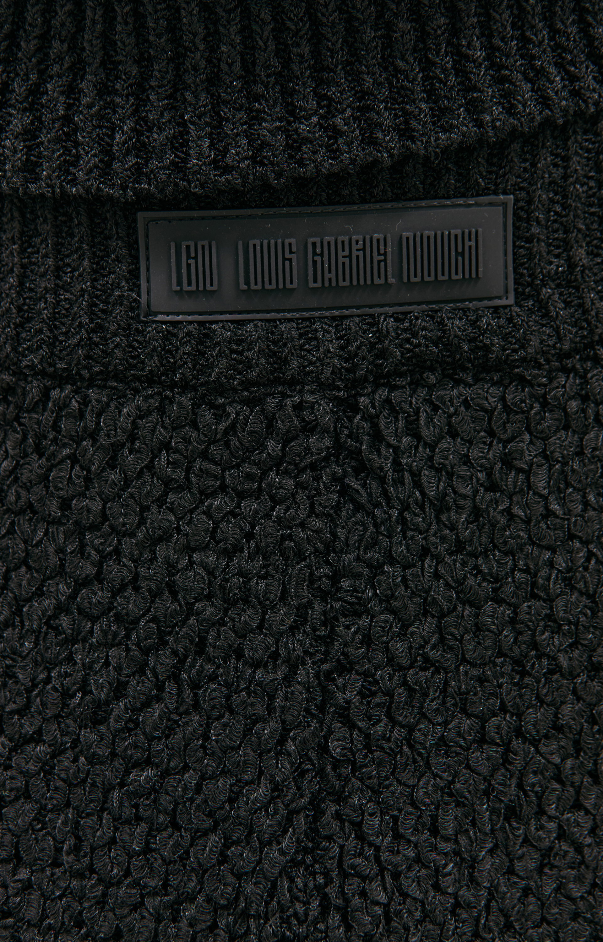 LOUIS GABRIEL NOUCHI Черные вязаные шорты