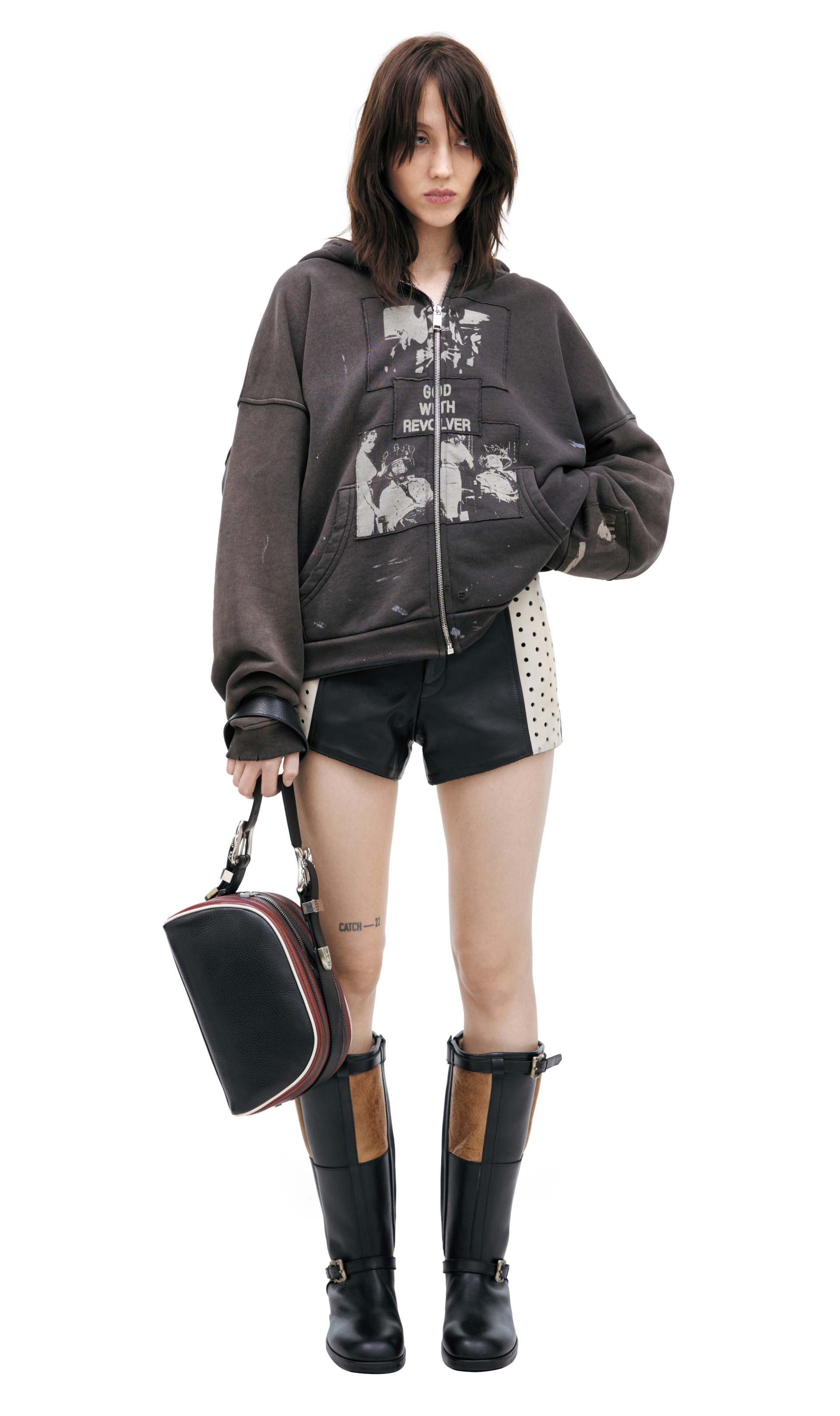 Enfants Riches Déprimés Хлопковое худи на молнии