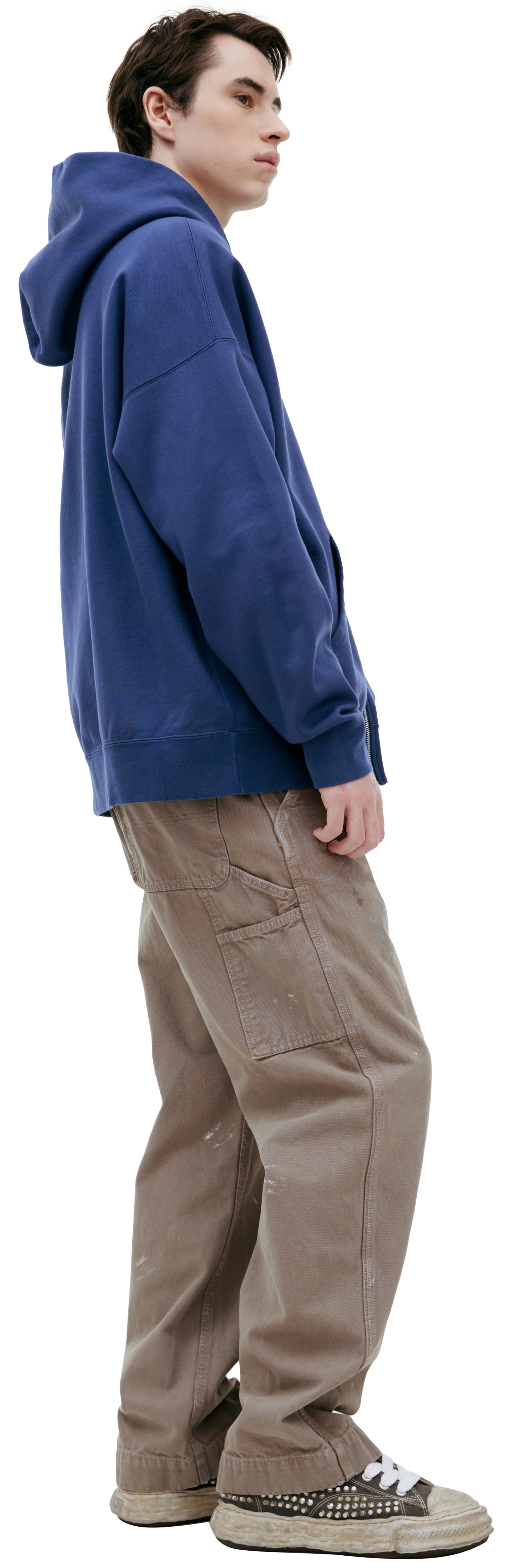 visvim Синее худи на молнии