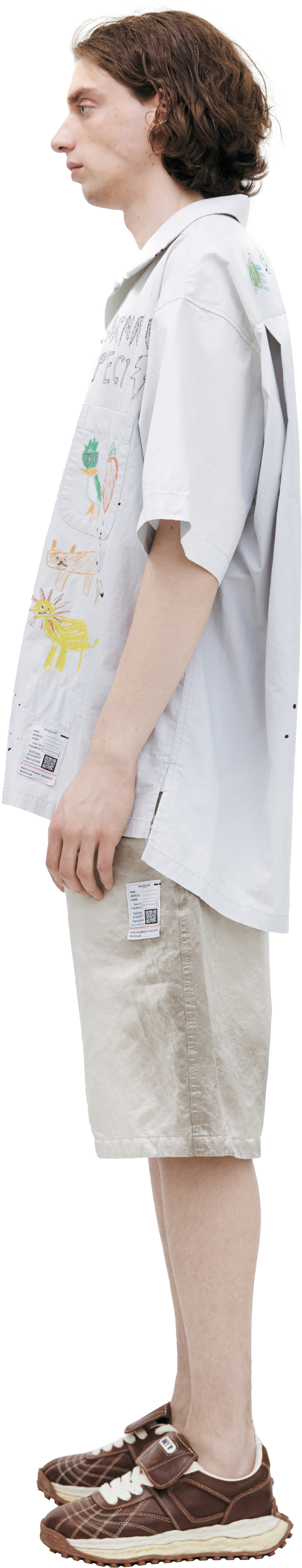 Maison Mihara Yasuhiro Рубашка с монопринтом