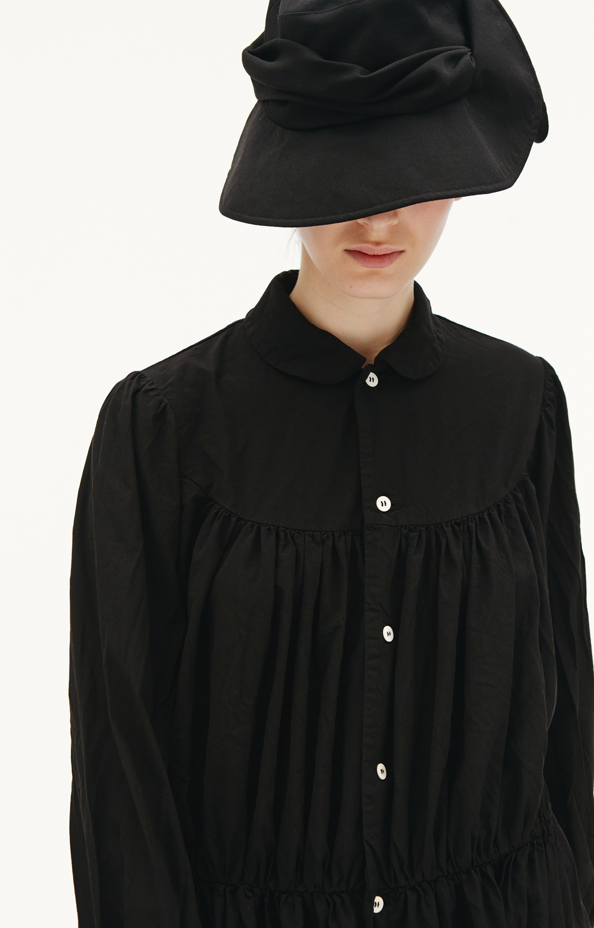 Comme des Garcons CdG Платье миди со сборкой на талии