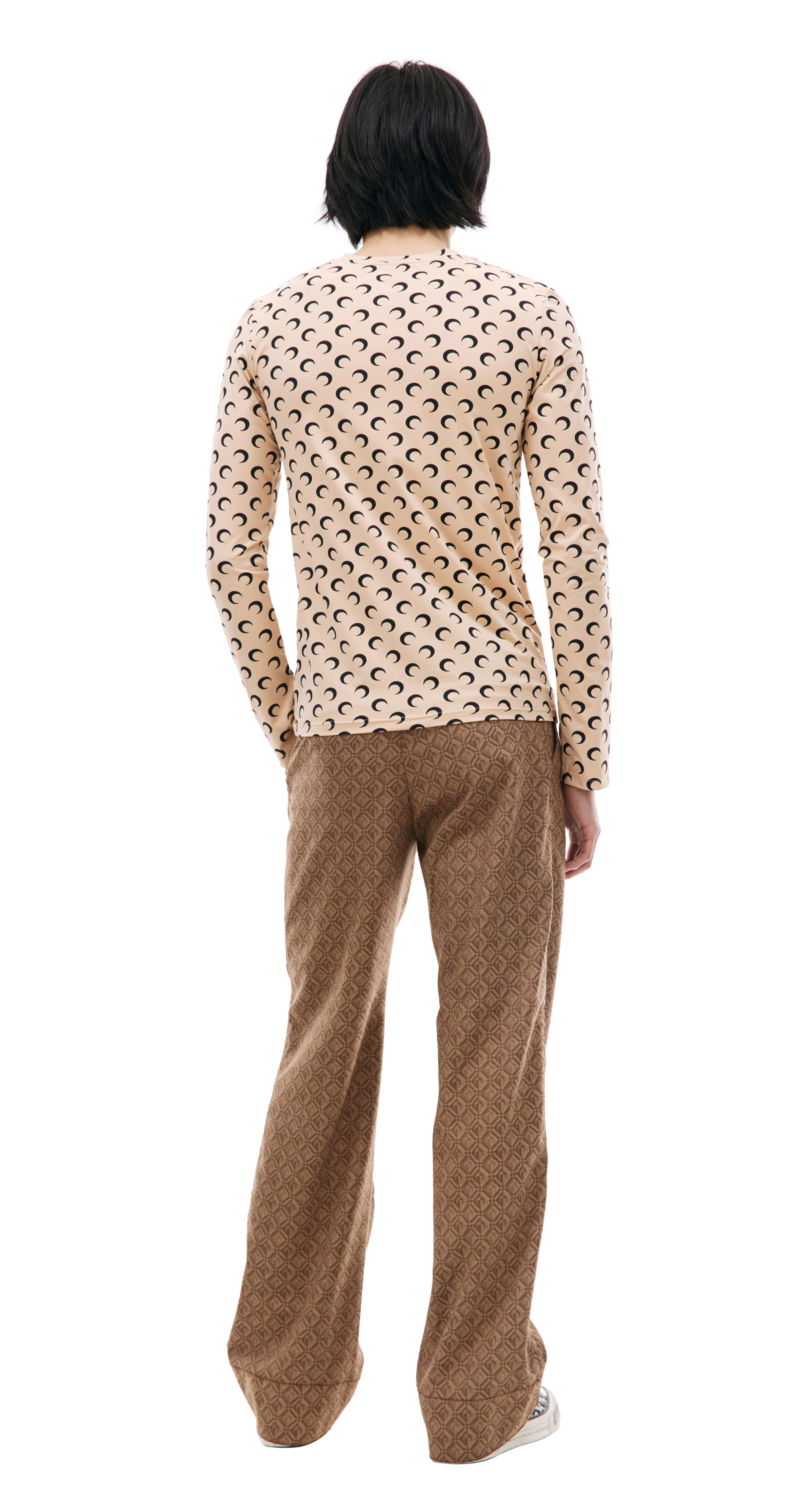 MARINE SERRE Лонгслив с монопринтом Moon