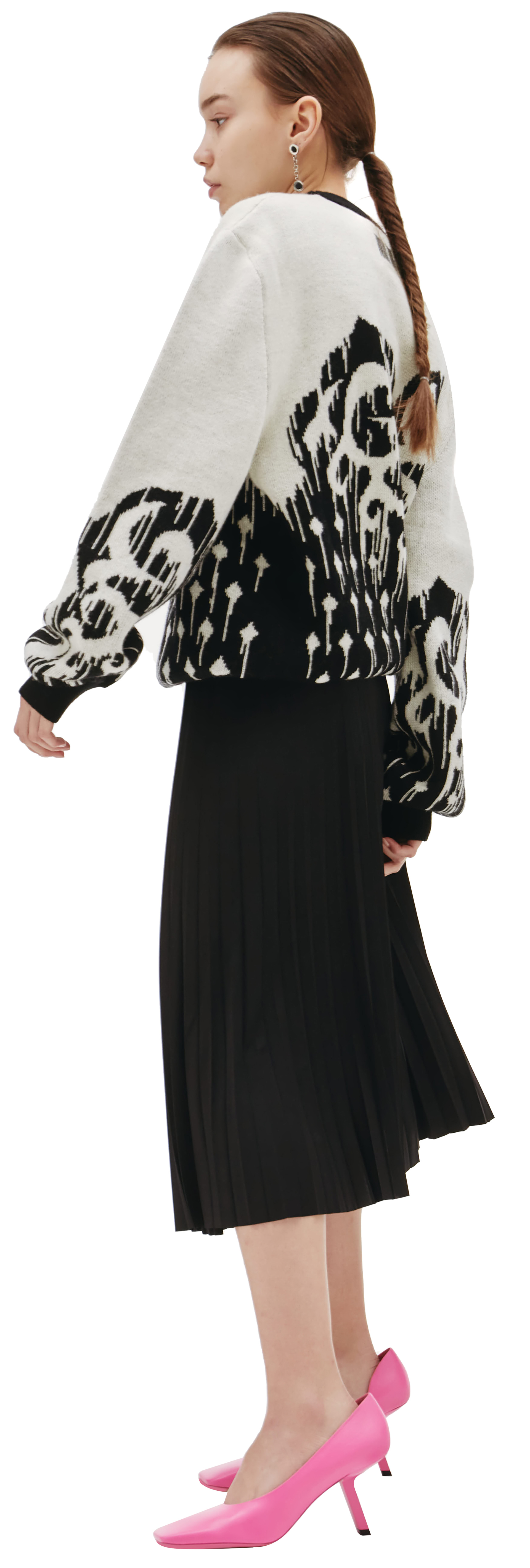 VTMNTS Шерстяной свитер с принтом