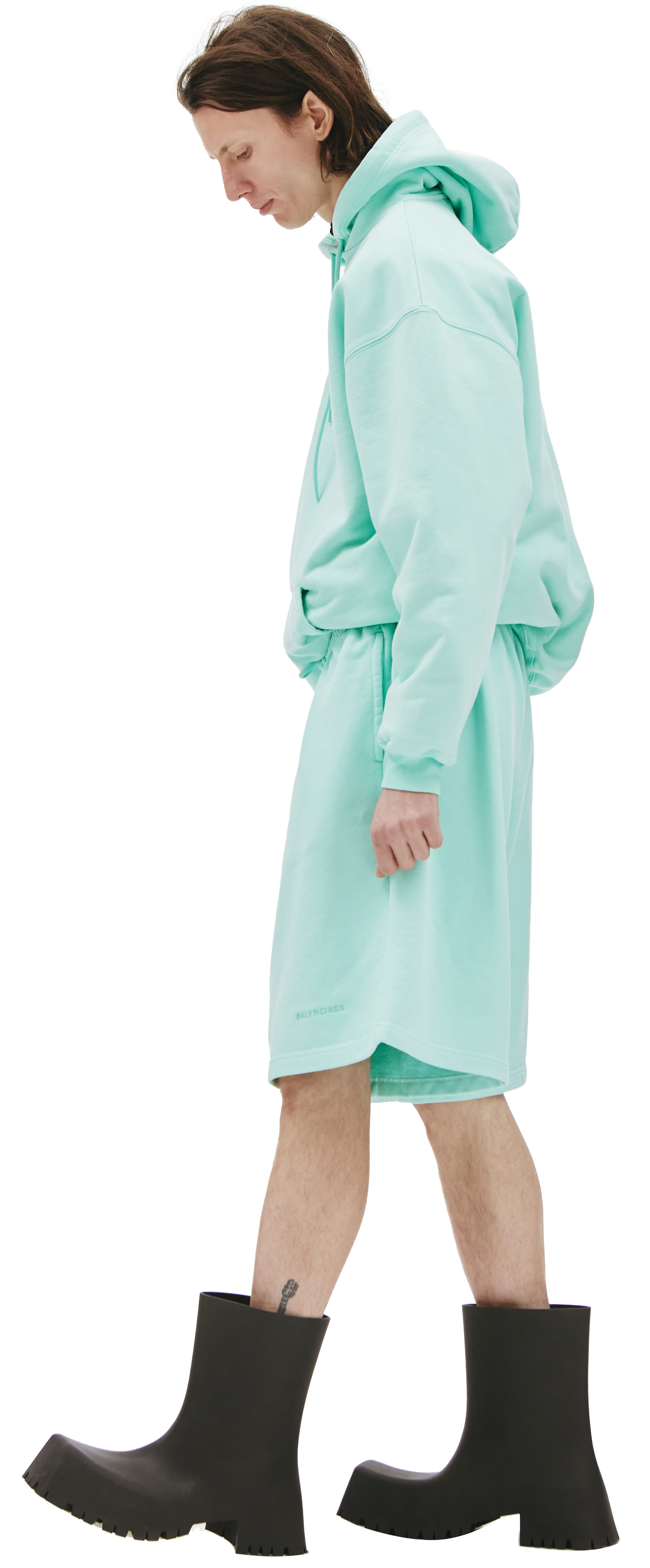 Balenciaga Широкие шорты с вышивкой логотипа